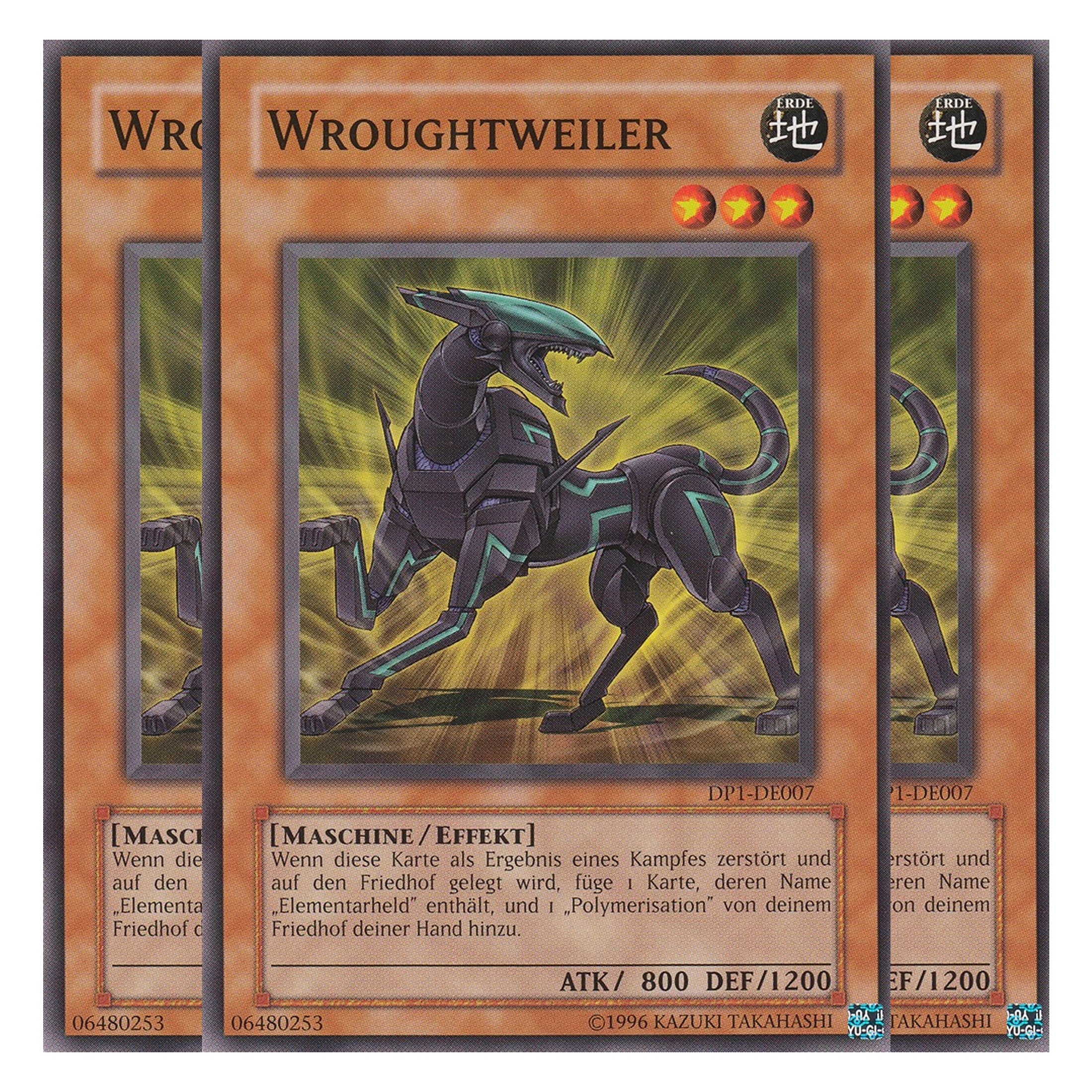 Wroughtweiler - DP1-DE007 - Common - Deutsch - Unlimitiert - Duelist Pack: Jaden Yuki - Playset (3 Kopien)