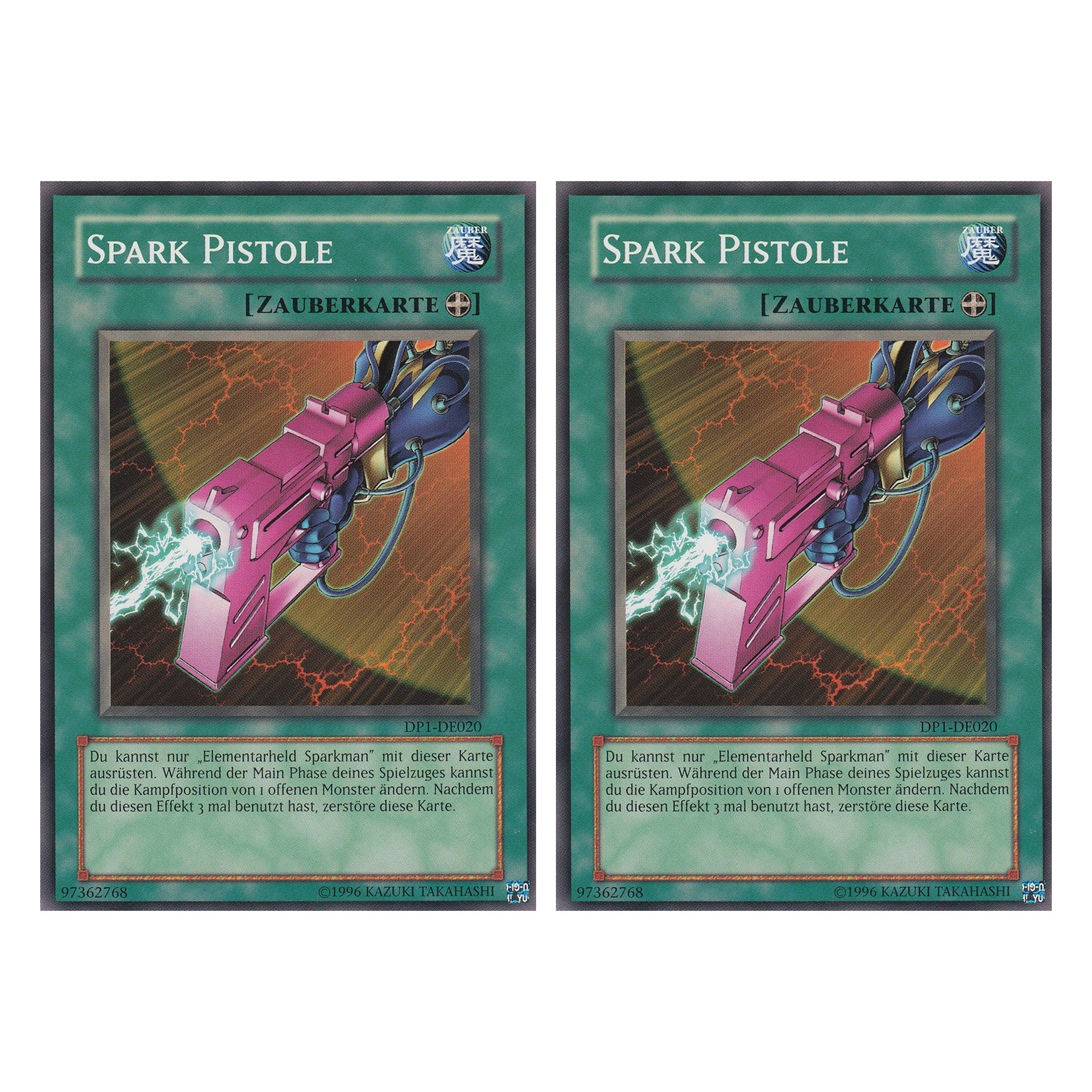 Spark Pistole - DP1-DE020 - Common - Deutsch - Unlimitiert - Duelist Pack: Jaden Yuki - Duo Set (2 Stück) - Yugioh