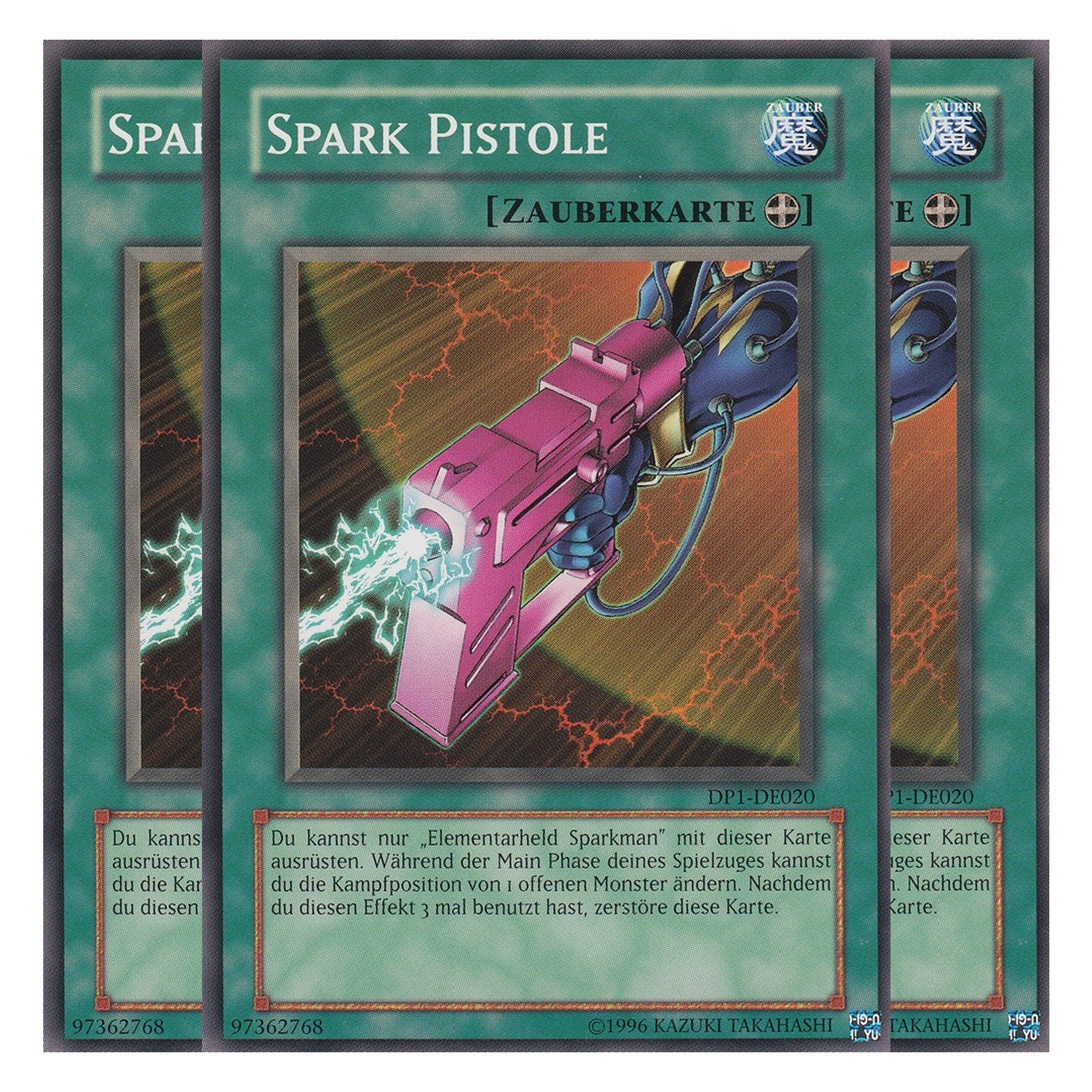 Spark Pistole - DP1-DE020 - Common - Deutsch - Unlimitiert - Duelist Pack: Jaden Yuki - Playset (3 Kopien)