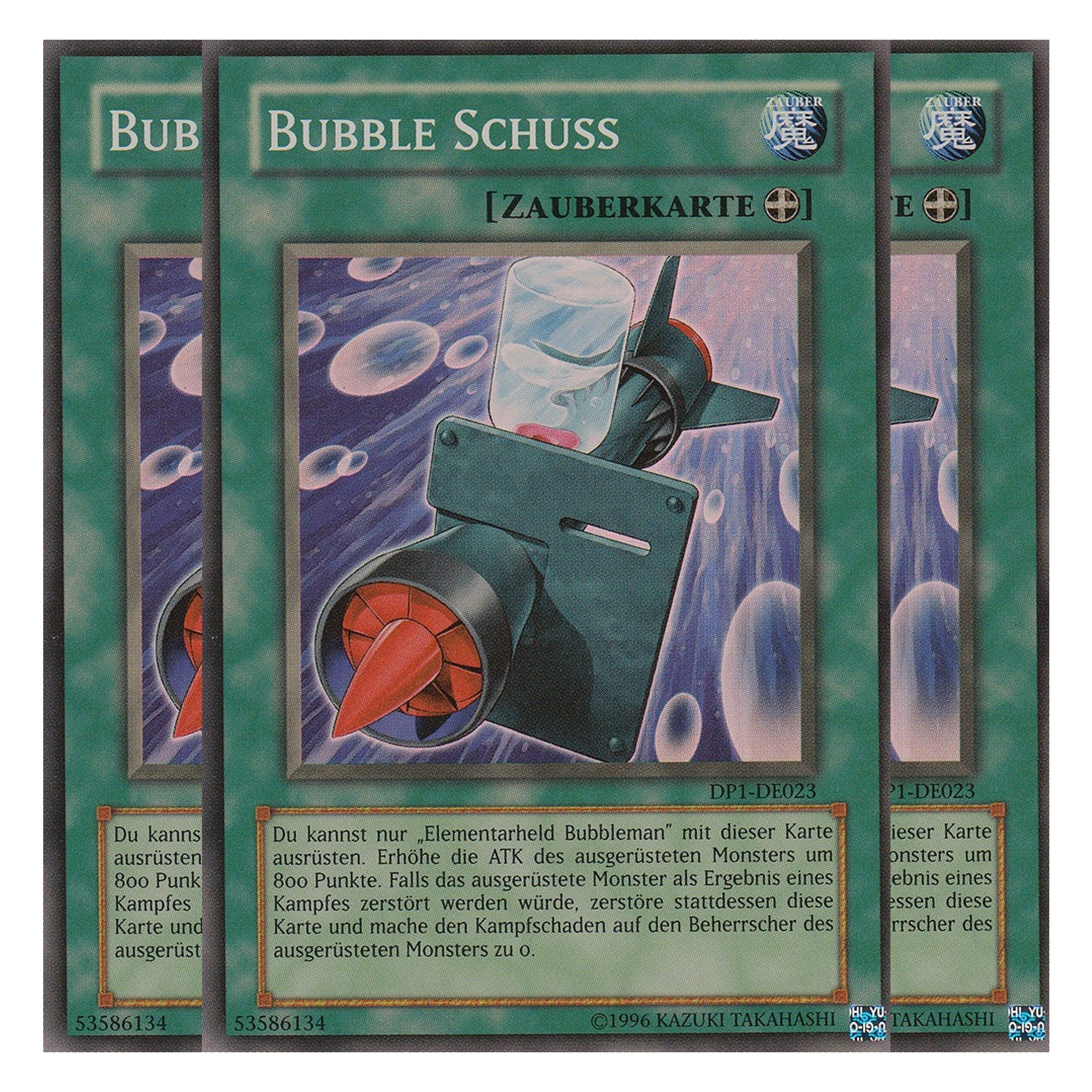Bubble Schuss - DP1-DE023 - Super Rare - Deutsch - Unlimitiert - Duelist Pack: Jaden Yuki - Playset (3 Kopien)