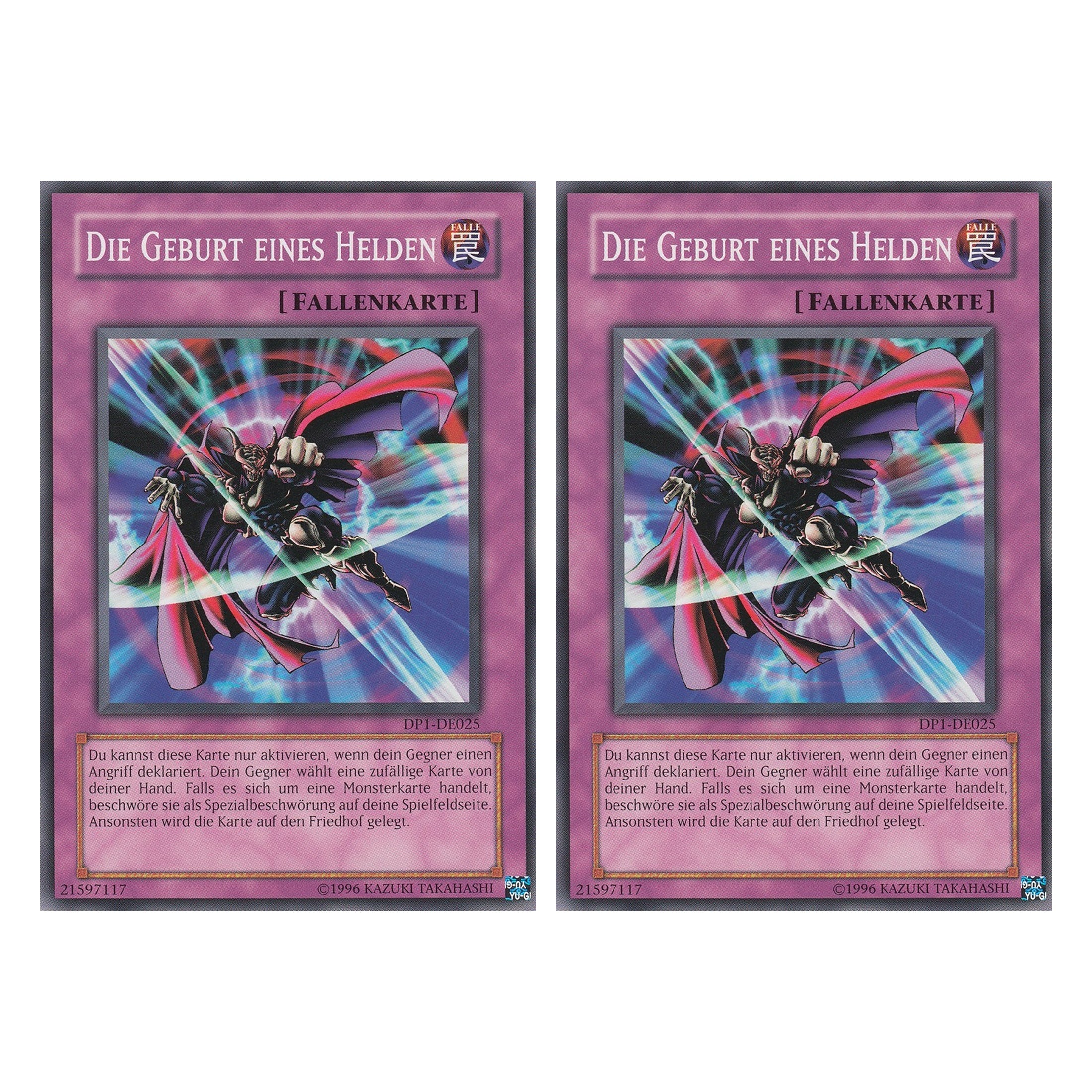 Die Geburt eines Helden - DP1-DE025 - Common - Deutsch - Unlimitiert - Duelist Pack: Jaden Yuki - Duo Set (2 Stück) - Yugioh
