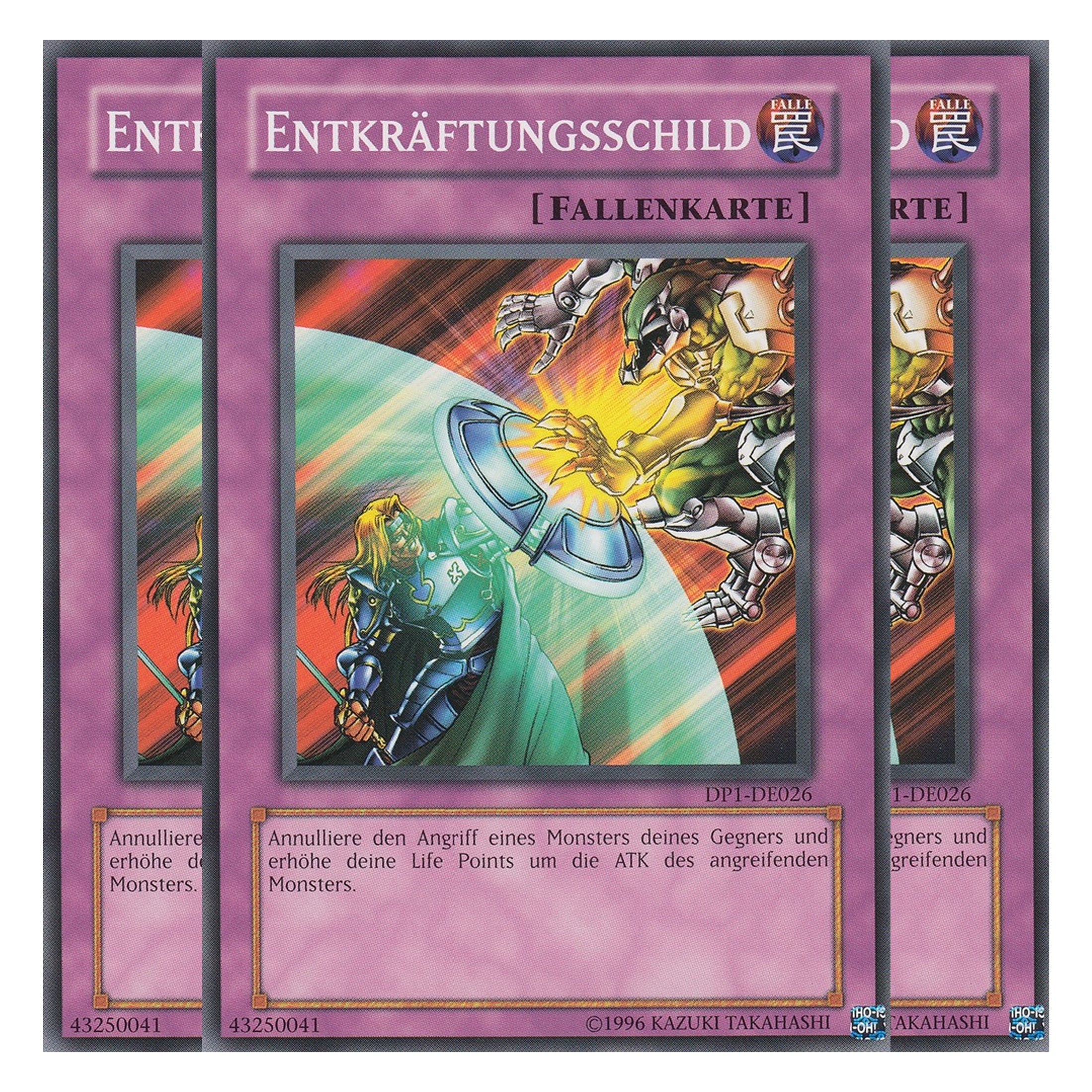 Entkräftungsschild - DP1-DE026 - Common - Deutsch - Unlimitiert - Duelist Pack: Jaden Yuki - Playset (3 Kopien)
