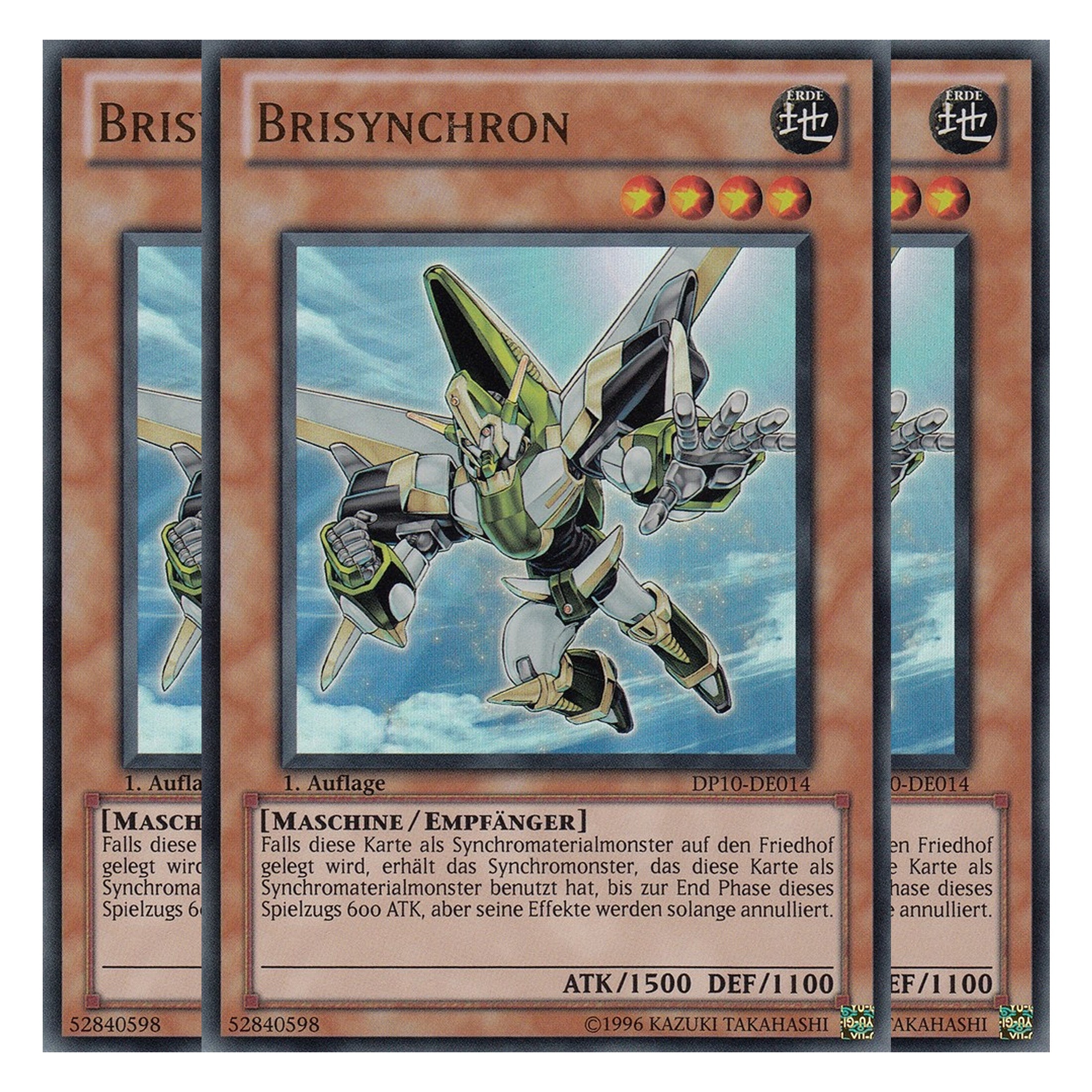 Brisynchron - DP10-DE014 - Ultra Rare - Deutsch - Unlimitiert - Duelist Pack: Yusei Fudo 3 - Playset (3 Kopien)