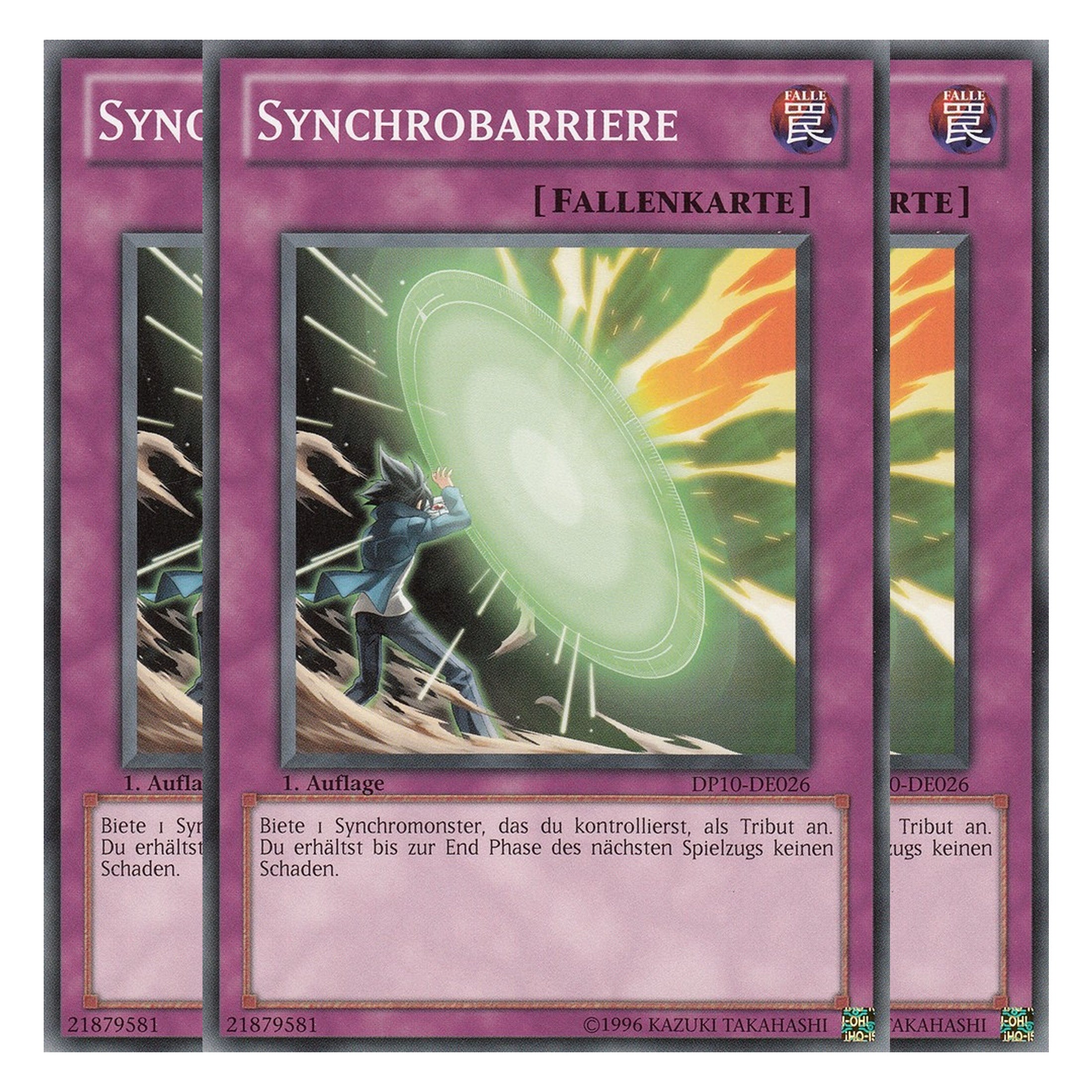 Synchrobarriere - DP10-DE026 - Common - Deutsch - Unlimitiert - Duelist Pack: Yusei Fudo 3 - Playset (3 Kopien)