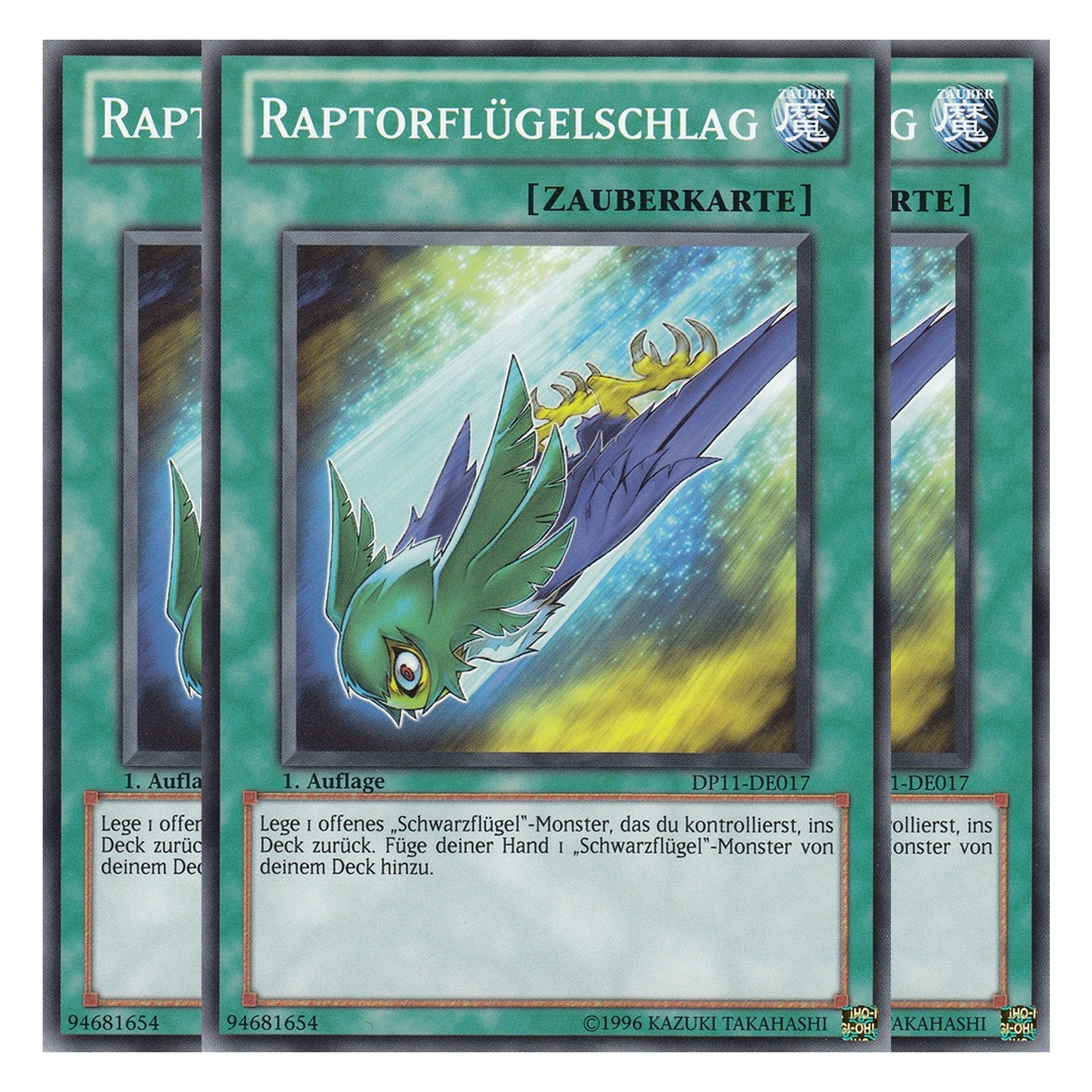 Raptorflügelschlag - DP11-DE017 - Common - Deutsch - Unlimitiert - Duelist Pack: Crow - Playset (3 Kopien)