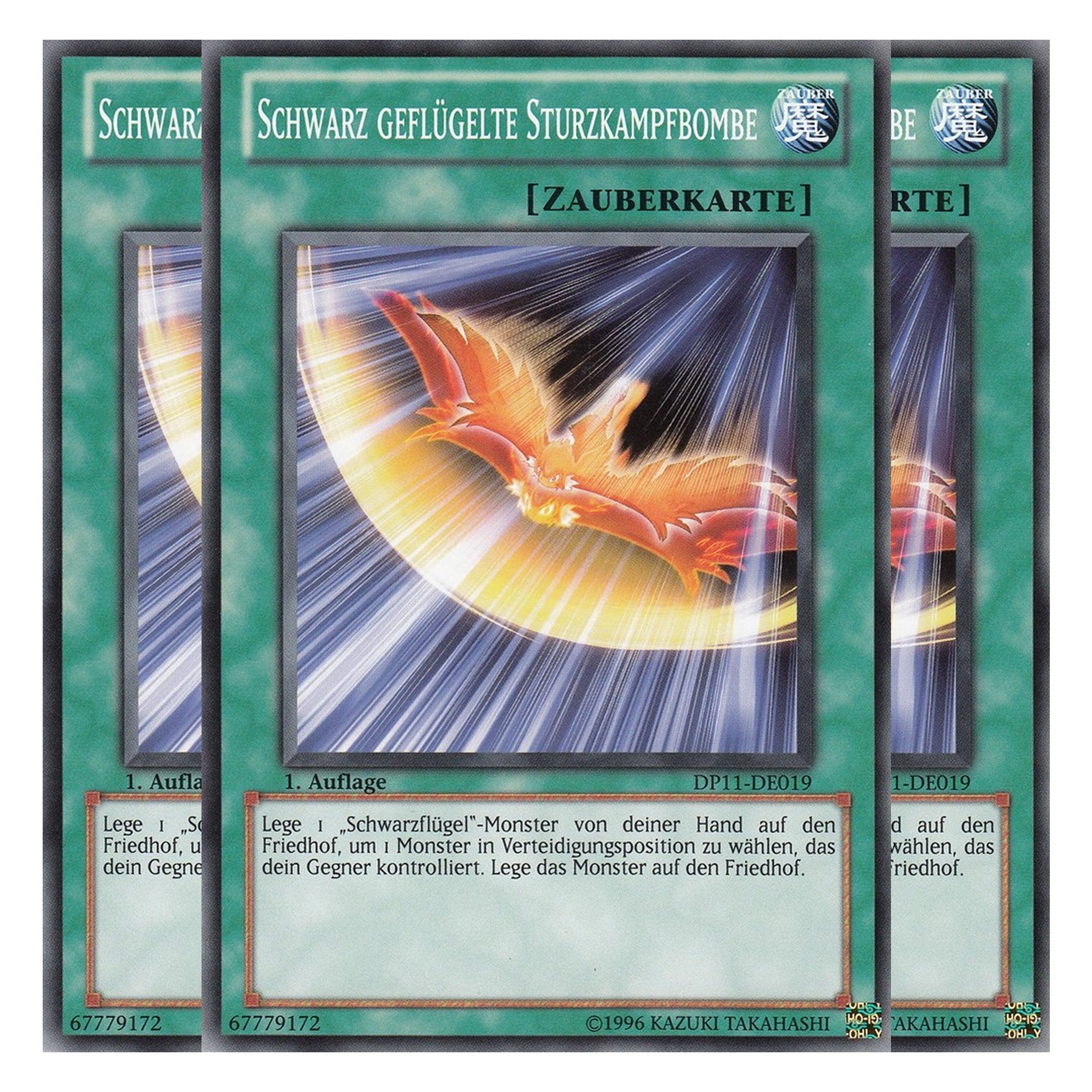 Schwarz Geflügelte Sturzkampfbombe - DP11-DE019 - Common - Deutsch - Unlimitiert - Duelist Pack: Crow - Playset (3 Kopien)