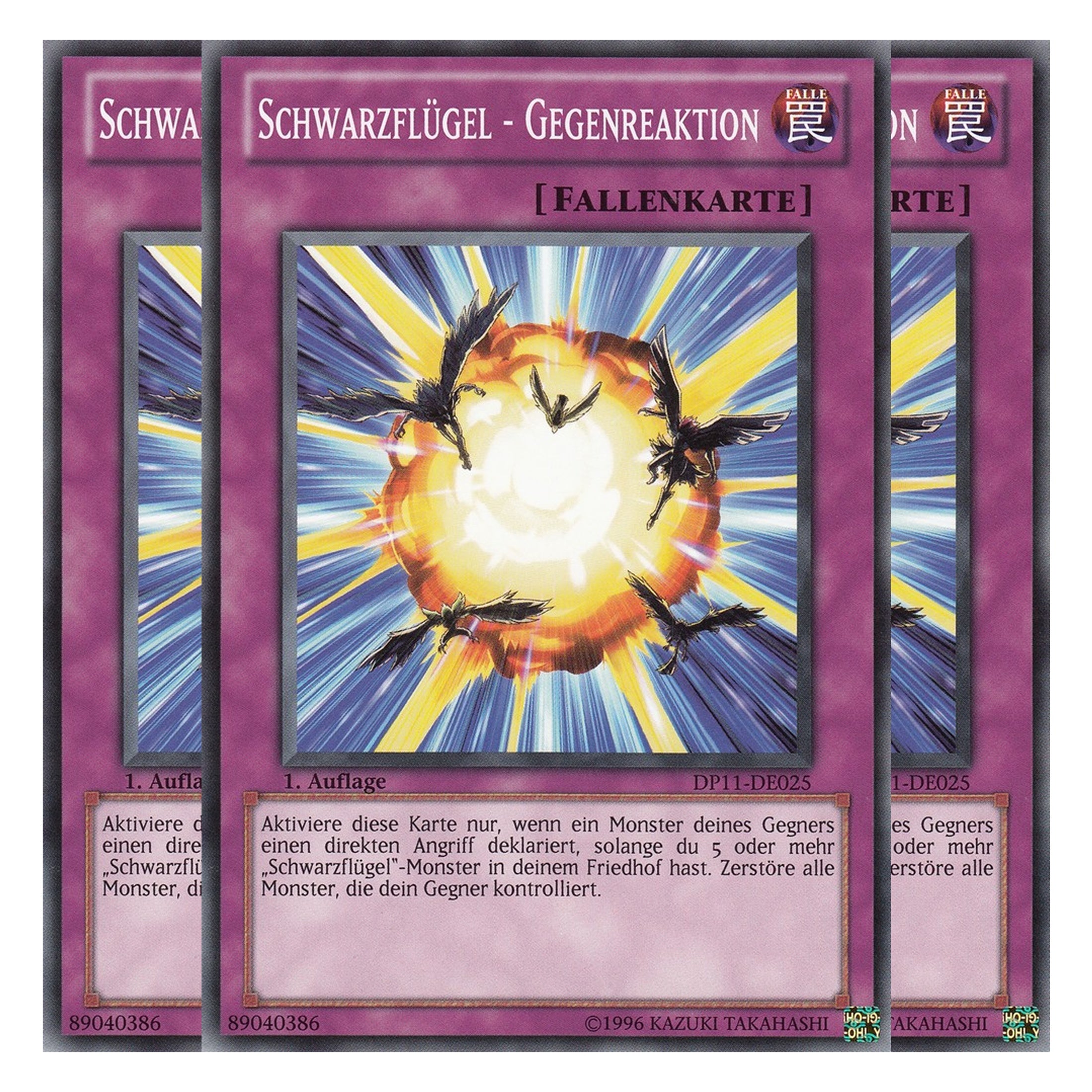 Schwarzflügel - Gegenreaktion - DP11-DE025 - Common - Deutsch - Unlimitiert - Duelist Pack: Crow - Playset (3 Kopien)