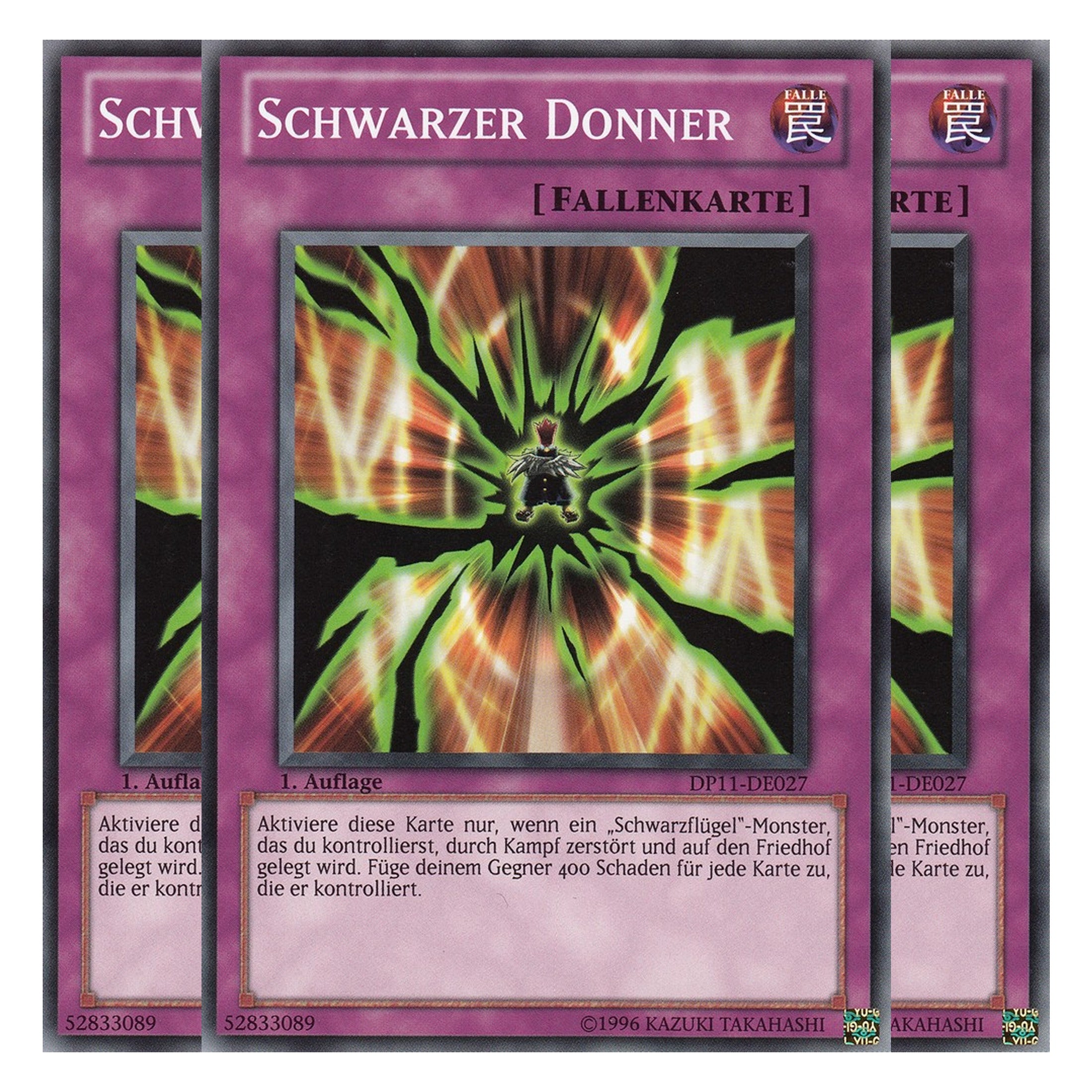Schwarzer Donner - DP11-DE027 - Common - Deutsch - Unlimitiert - Duelist Pack: Crow - Playset (3 Kopien)