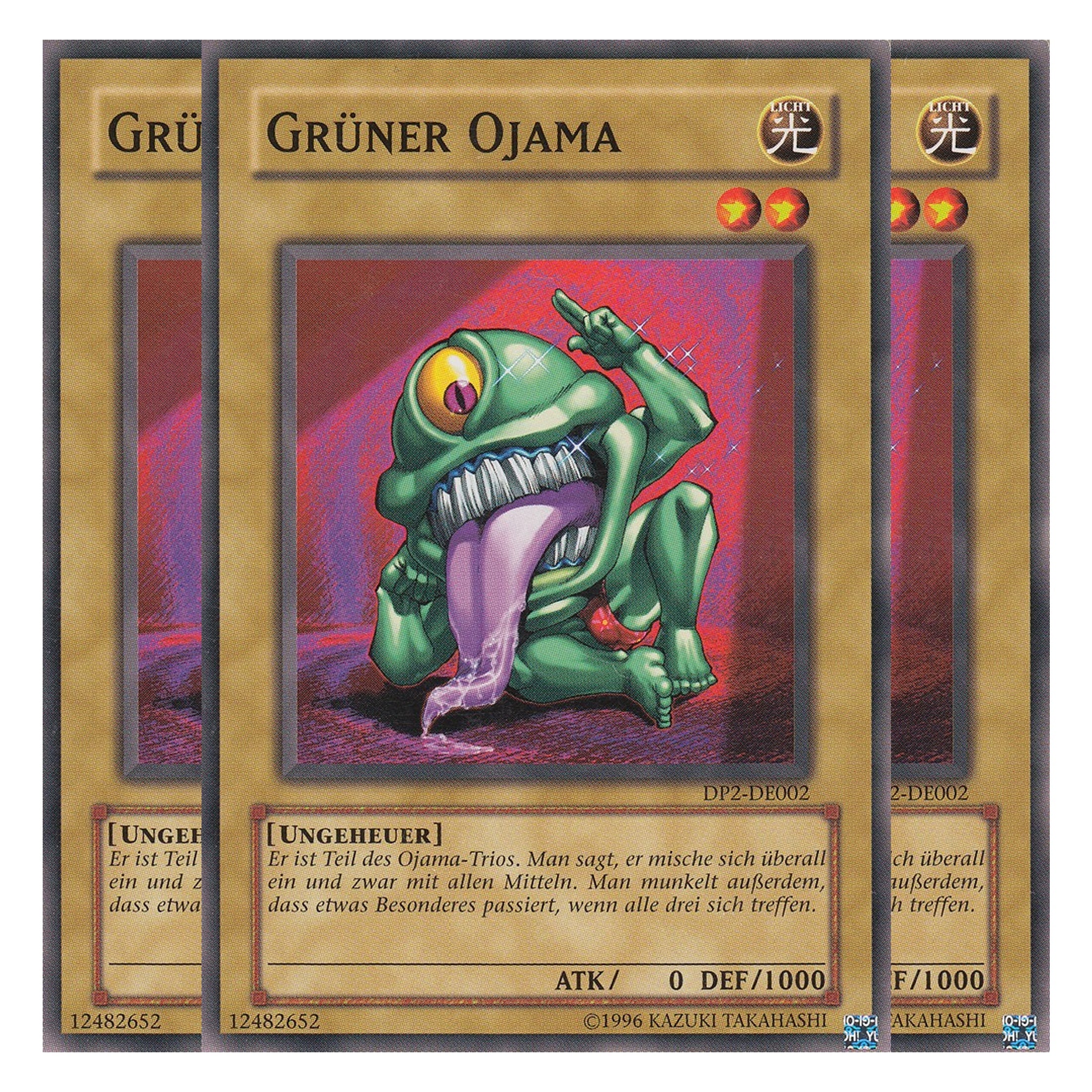 Grüner Ojama - DP2-DE002 - Common - Deutsch - Unlimitiert - Duelist Pack: Chazz Princeton - Playset (3 Kopien)