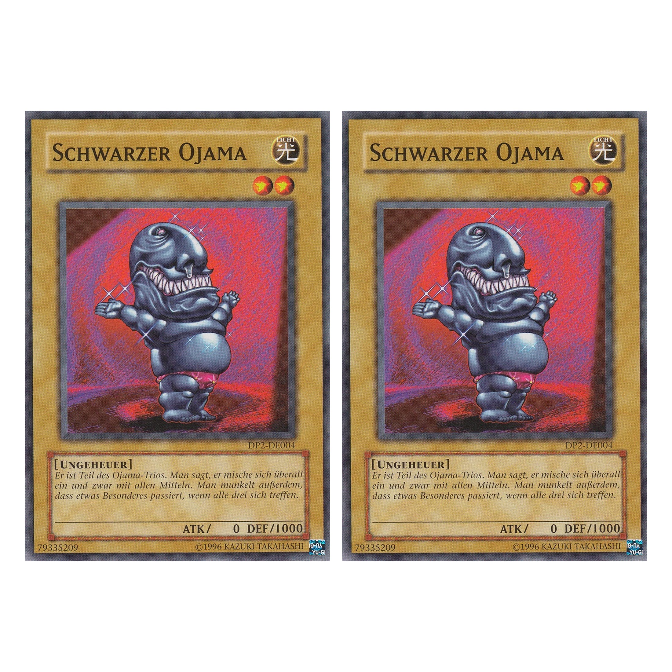 Schwarzer Ojama - DP2-DE004 - Common - Deutsch - Unlimitiert - Duelist Pack: Chazz Princeton - Duo Set (2 Stück) - Yugioh