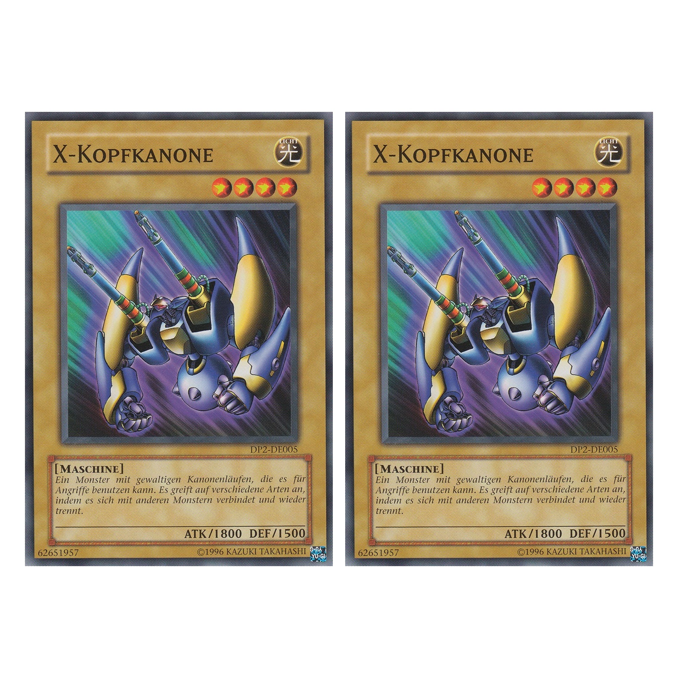 X-Kopfkanone - DP2-DE005 - Common - Deutsch - Unlimitiert - Duelist Pack: Chazz Princeton - Duo Set (2 Stück) - Yugioh