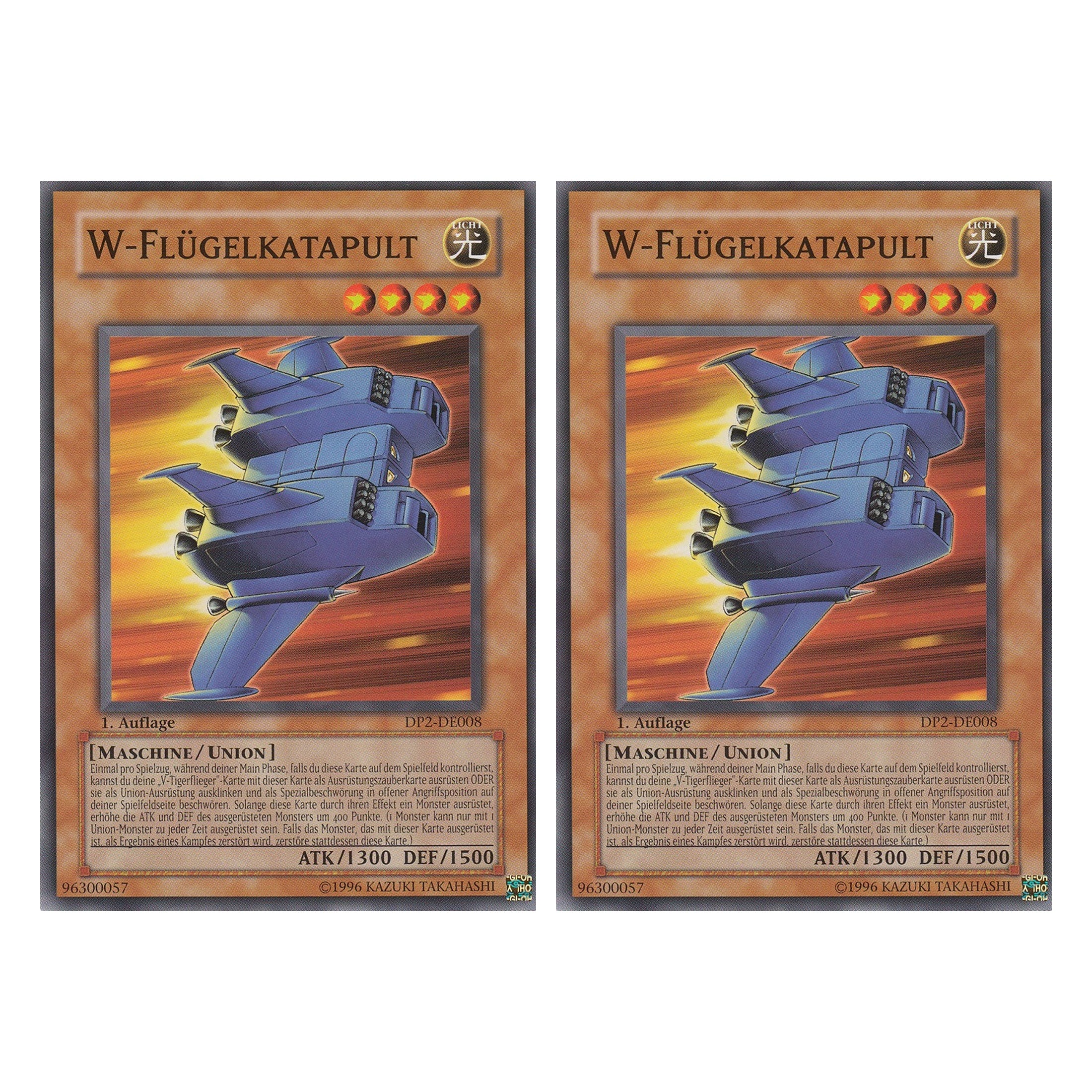 W-Flügelkatapult - DP2-DE008 - Common - Deutsch - Unlimitiert - Duelist Pack: Chazz Princeton - Duo Set (2 Stück) - Yugioh