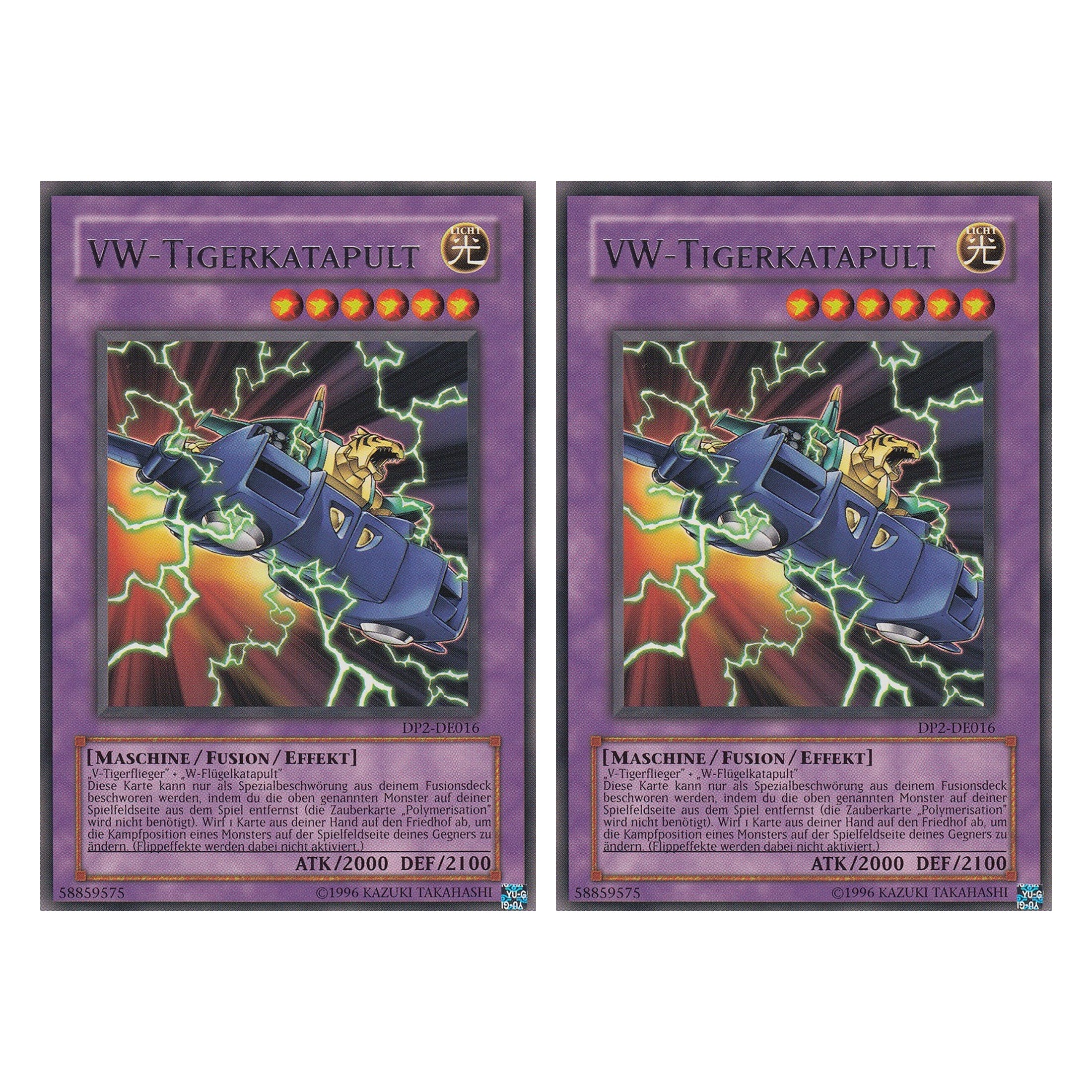 VW-Tigerkatapult - DP2-DE016 - Rare - Deutsch - Unlimitiert - Duelist Pack: Chazz Princeton - Duo Set (2 Stück) - Yugioh