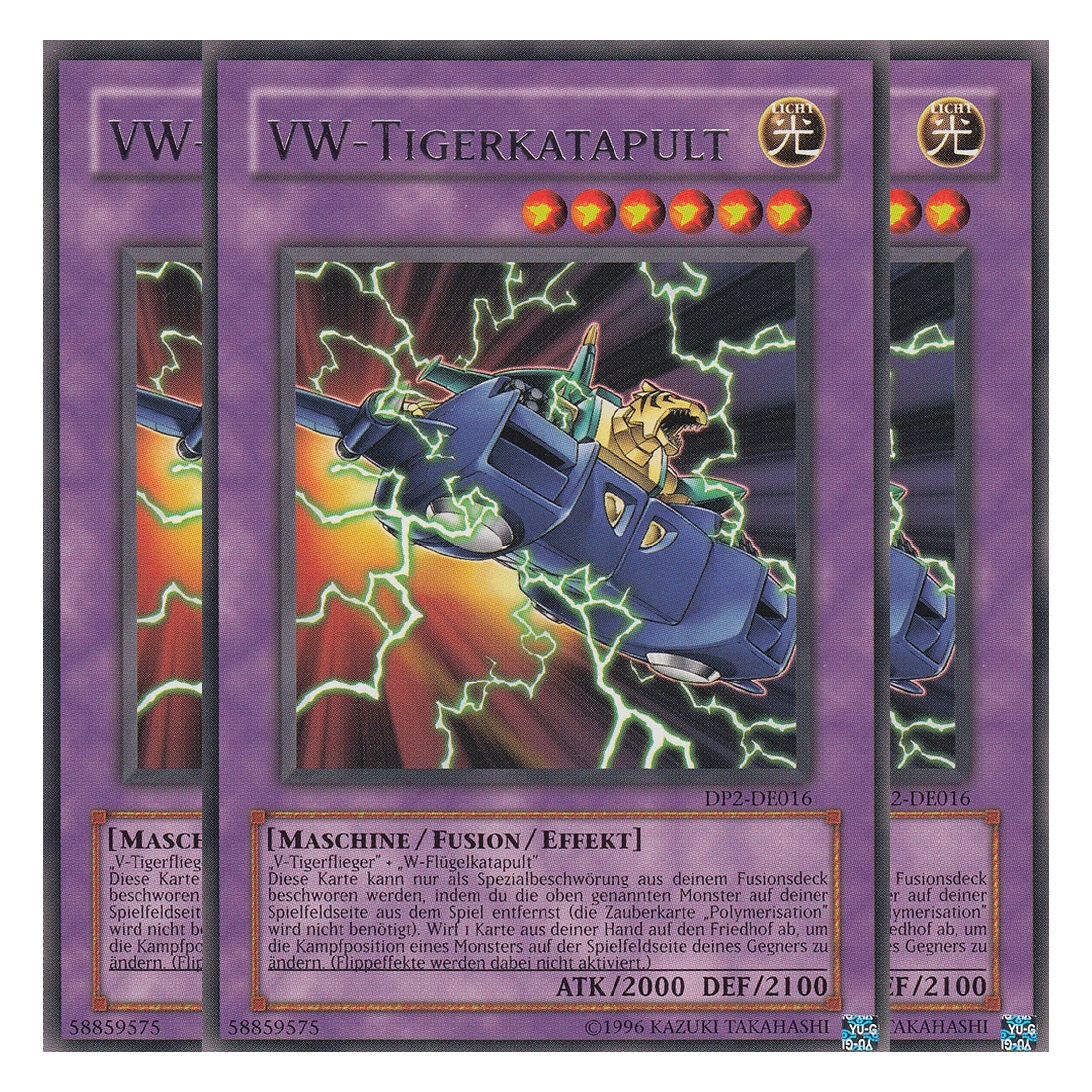 VW-Tigerkatapult - DP2-DE016 - Rare - Deutsch - Unlimitiert - Duelist Pack: Chazz Princeton - Playset (3 Kopien)