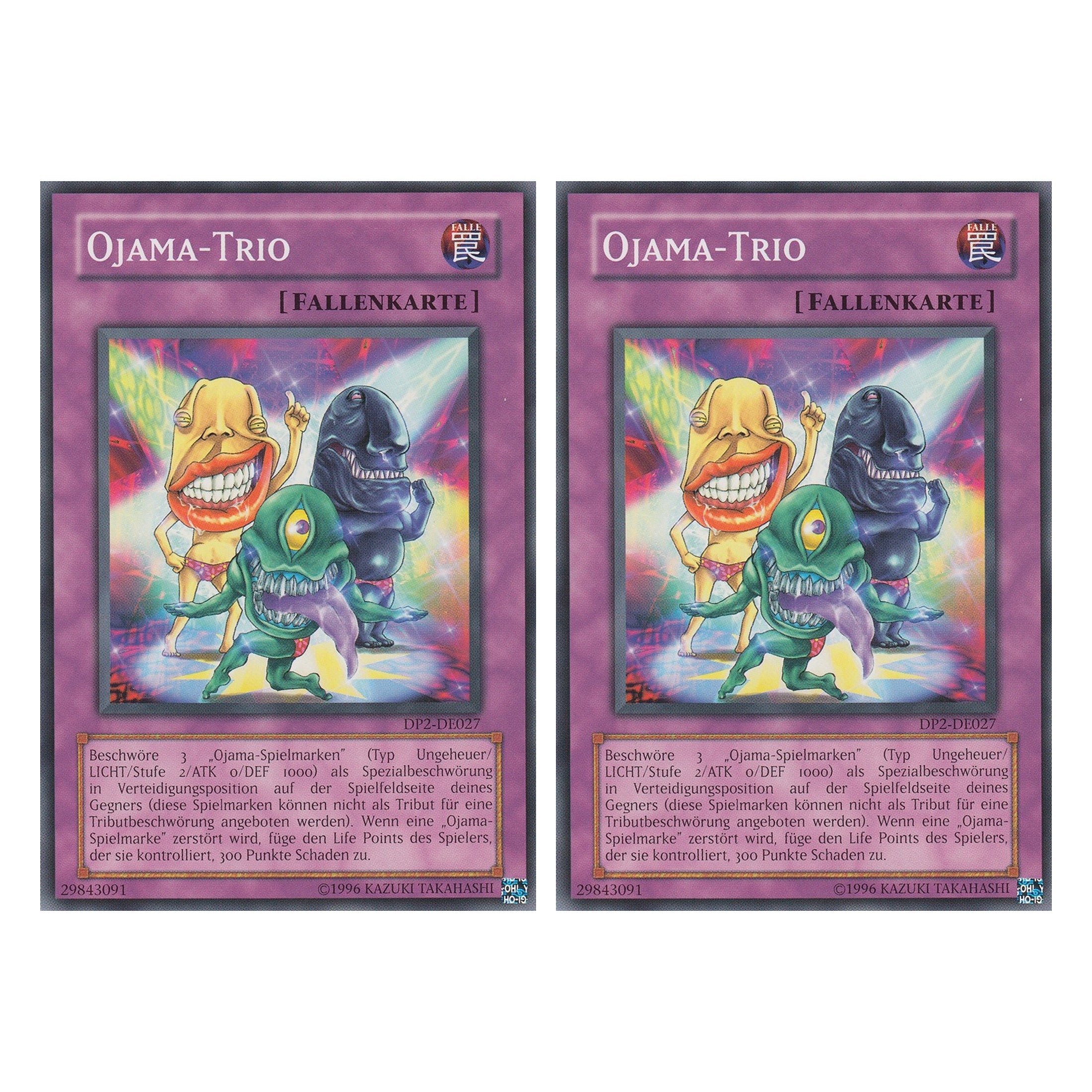 Ojama-Trio - DP2-DE027 - Common - Deutsch - Unlimitiert - Duelist Pack: Chazz Princeton - Duo Set (2 Stück) - Yugioh