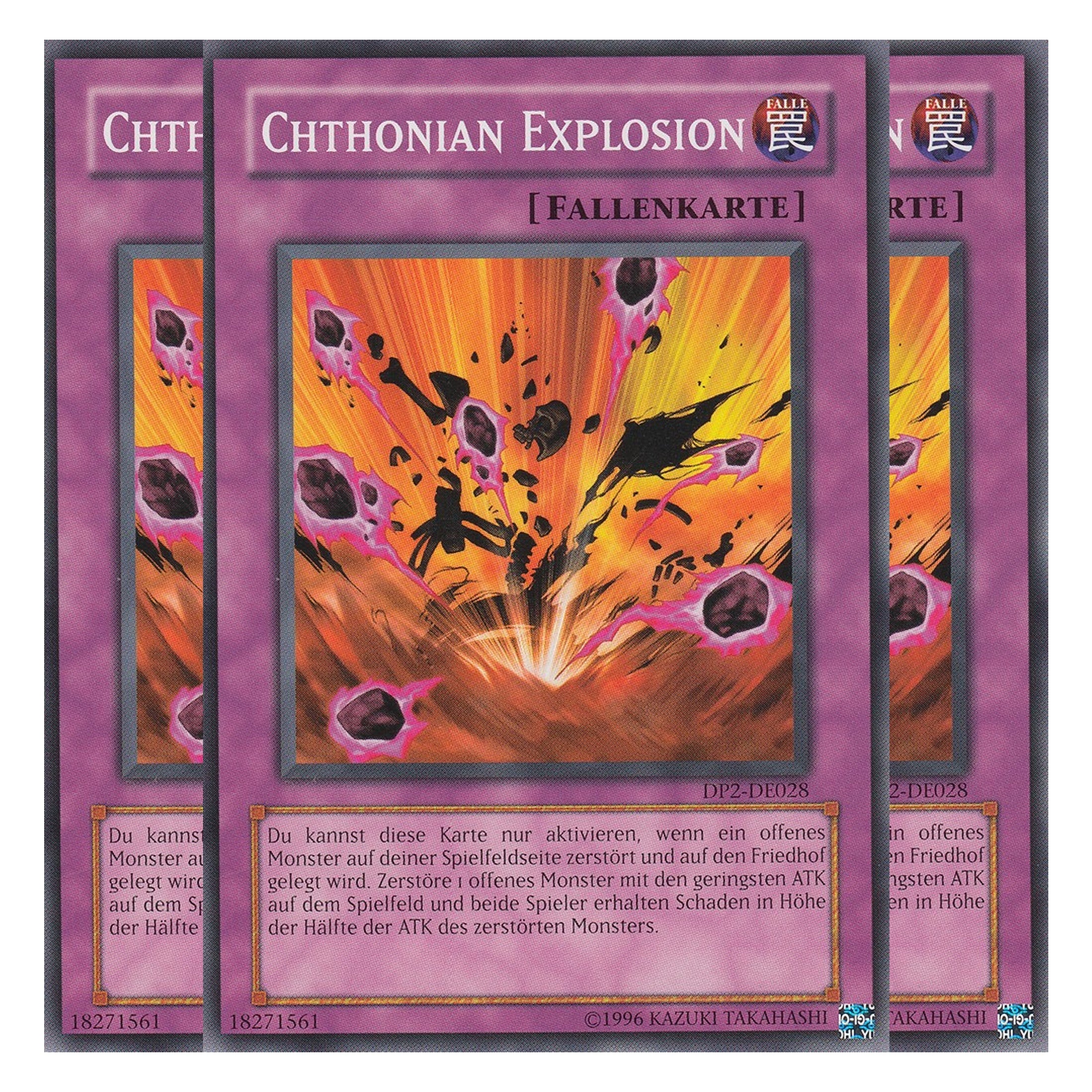 Chthonian Explosion - DP2-DE028 - Common - Deutsch - Unlimitiert - Duelist Pack: Chazz Princeton - Playset (3 Kopien)