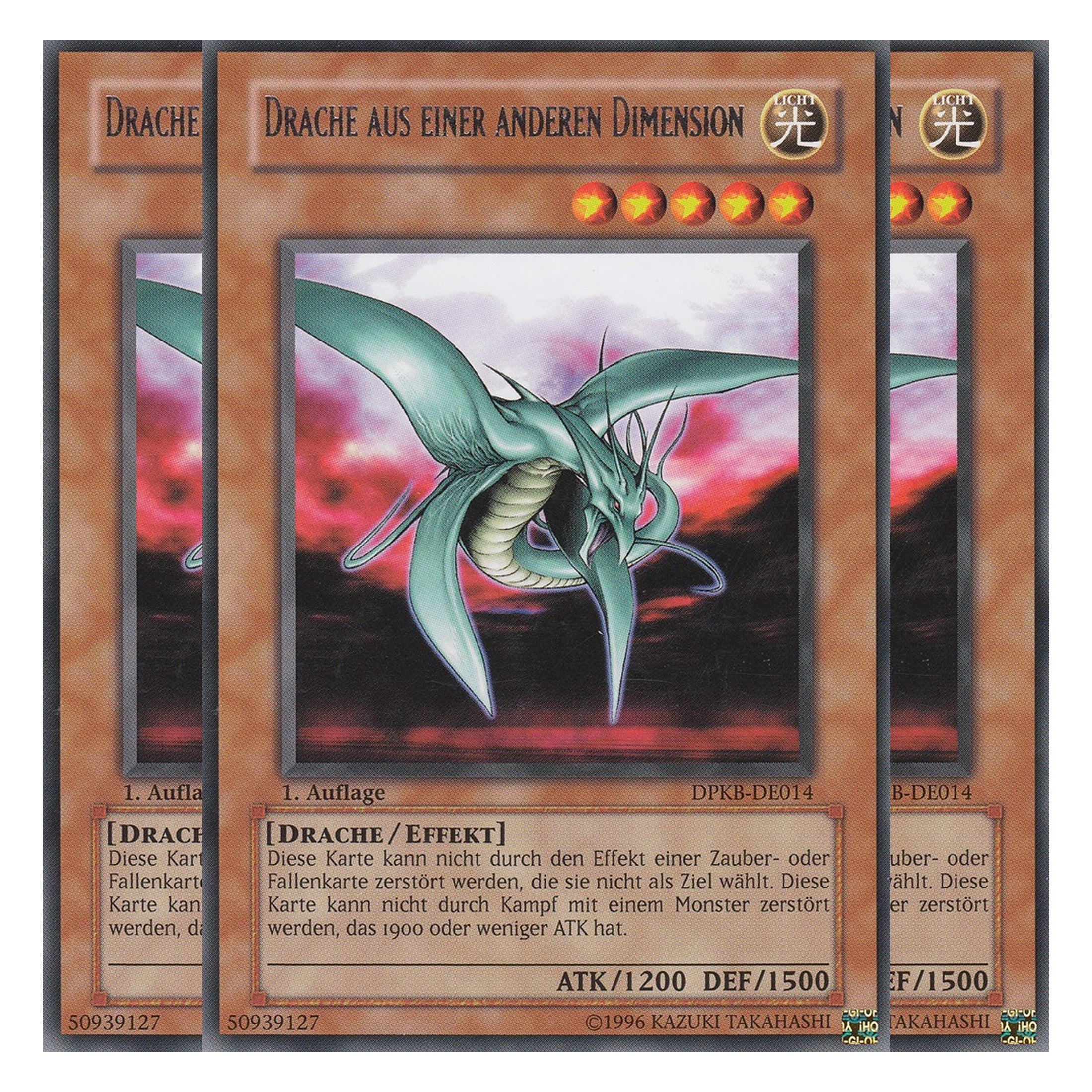 Drache aus einer anderen Dimension - DPKB-DE014 - Rare - Deutsch - 1. Auflage - Duelist Pack: Kaiba - Playset (3 Kopien)