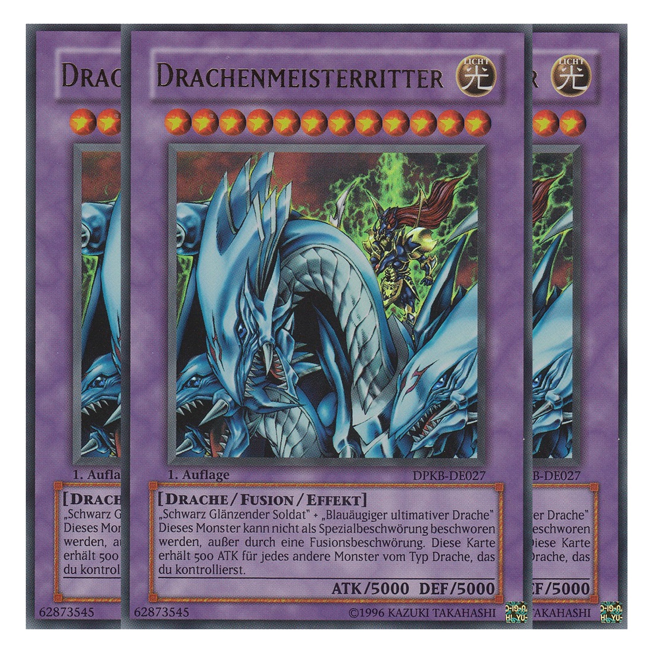 Drachenmeisterritter - DPKB-DE027 - Ultra Rare - Deutsch - 1. Auflage - Duelist Pack: Kaiba - Playset (3 Kopien)