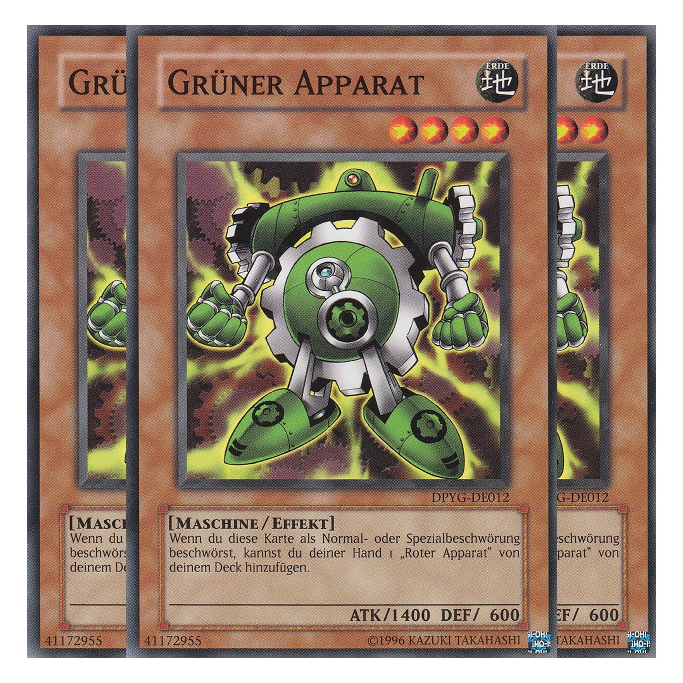 Grüner Apparat - DPYG-DE012 - Common - Deutsch - 1. Auflage - Duelist Pack: Yugi - Playset (3 Kopien)