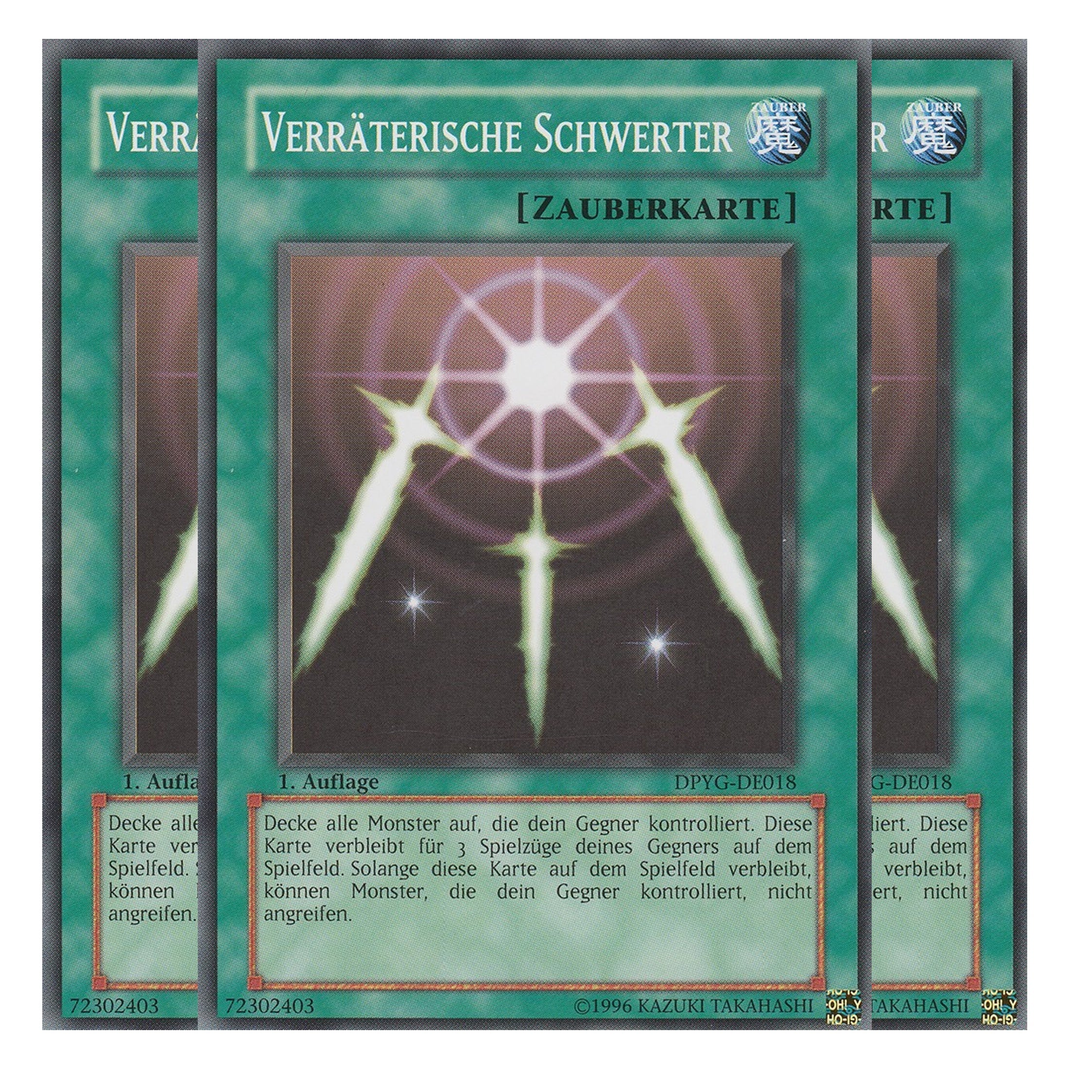 Verräterische Schwerter - DPYG-DE018 - Common - Deutsch - 1. Auflage - Duelist Pack: Yugi - Playset (3 Kopien)