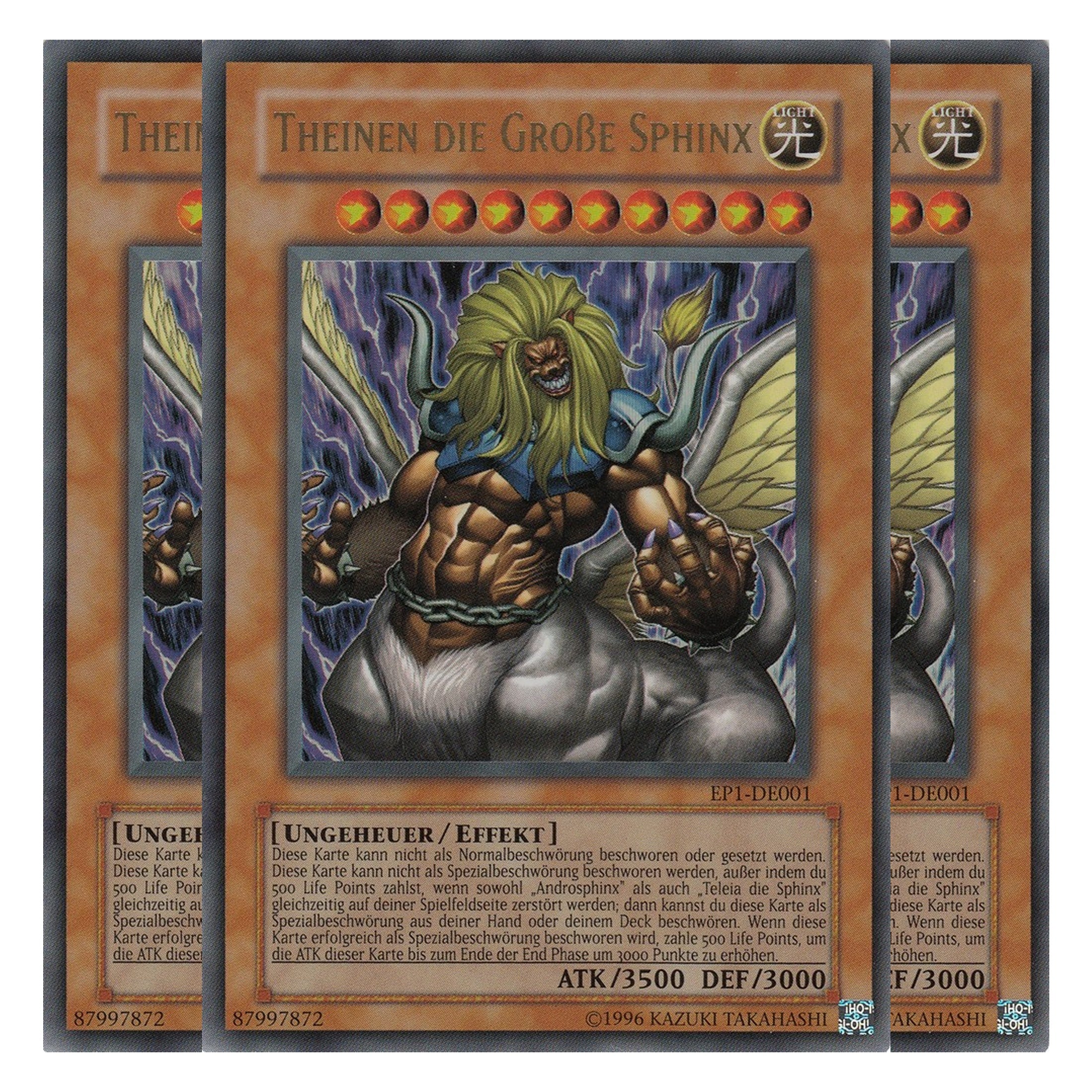 Theinen die große Sphinx - EP1-DE001 - Ultra Rare - Deutsch - Limitierte Auflage - Exklusiv Pack 1 - Playset (3 Kopien)