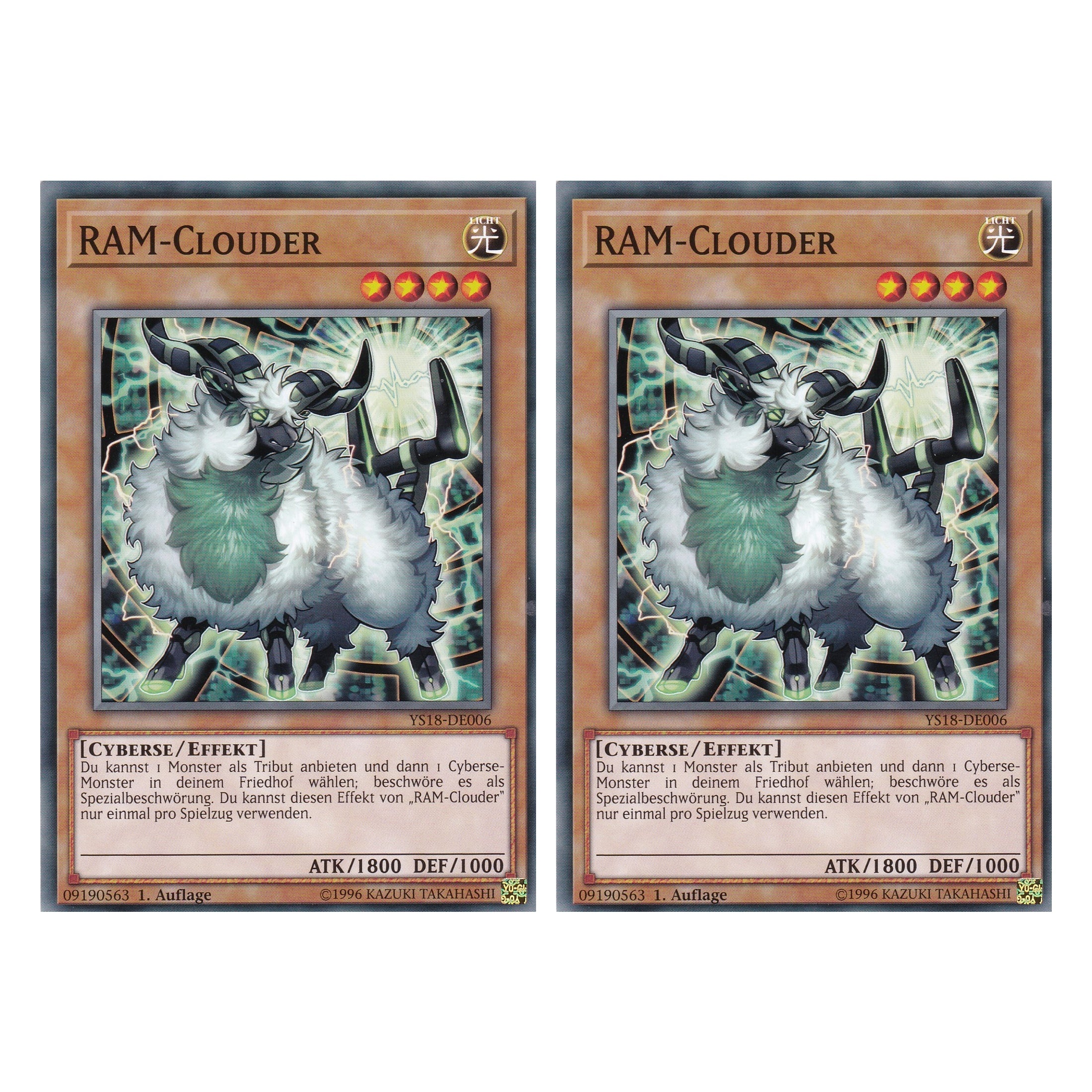 RAM-Clouder - YS18-DE006 - Common - Deutsch - 1. Auflage - Starter Deck: Codebreaker - Duo Set (2 Stück) - Yugioh
