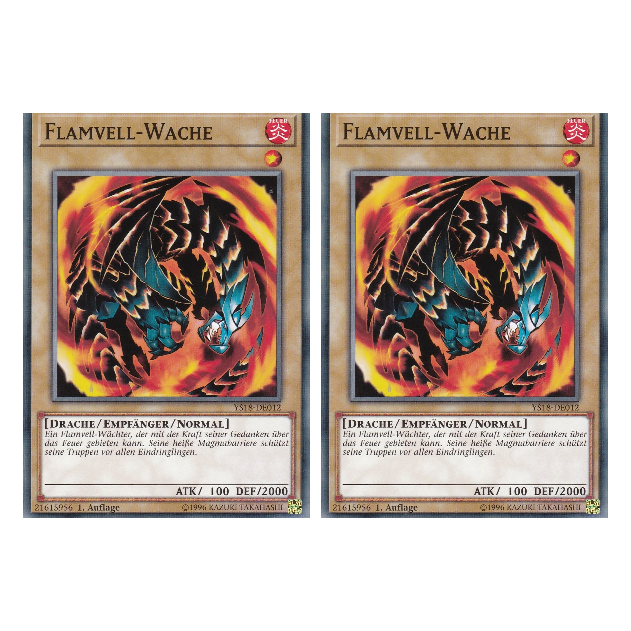 Flamvell-Wache - YS18-DE012 - Common - Deutsch - 1. Auflage - Starter Deck: Codebreaker - Duo Set (2 Stück) - Yugioh