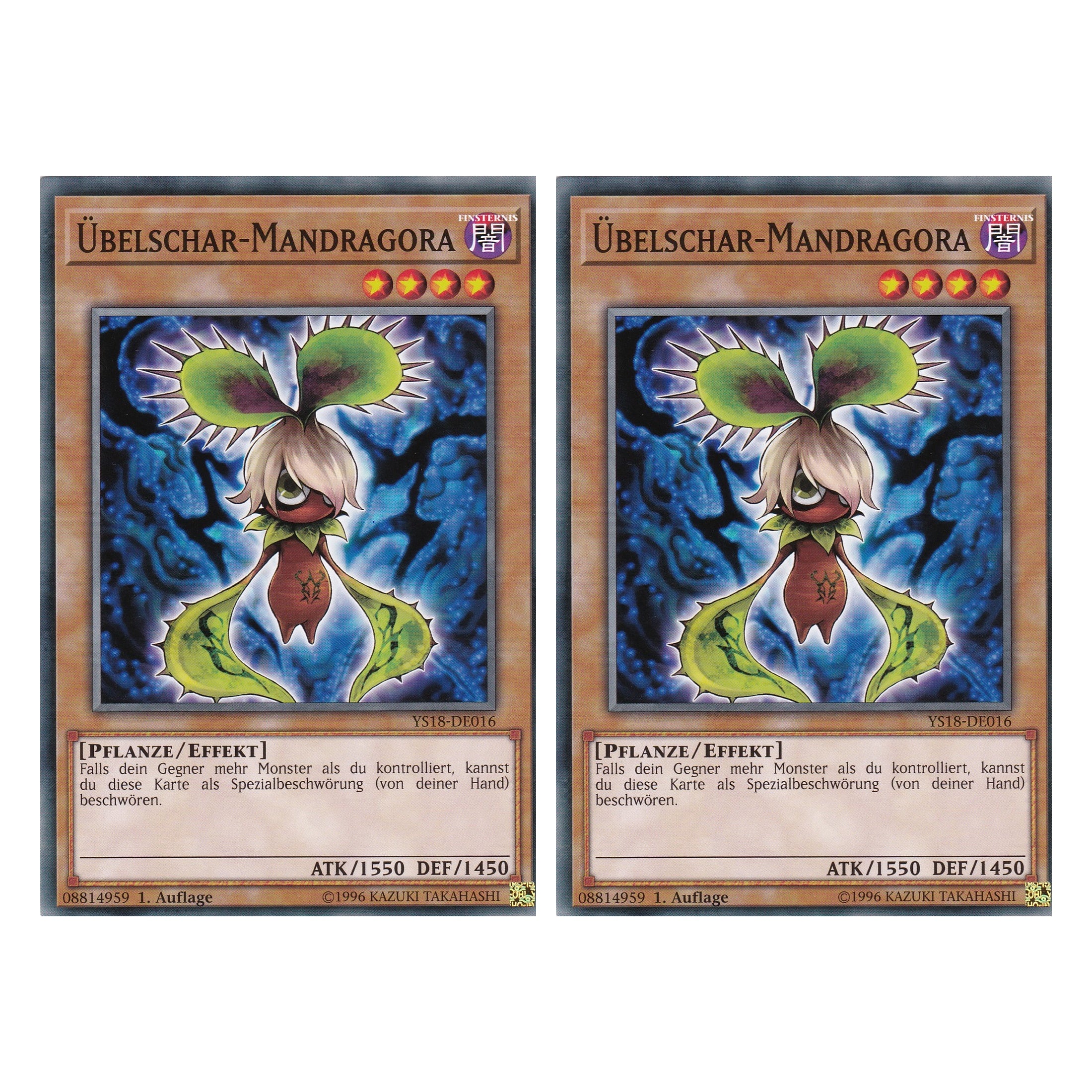 Übelschar-Mandragora - YS18-DE016 - Common - Deutsch - 1. Auflage - Starter Deck: Codebreaker - Duo Set (2 Stück) - Yugioh