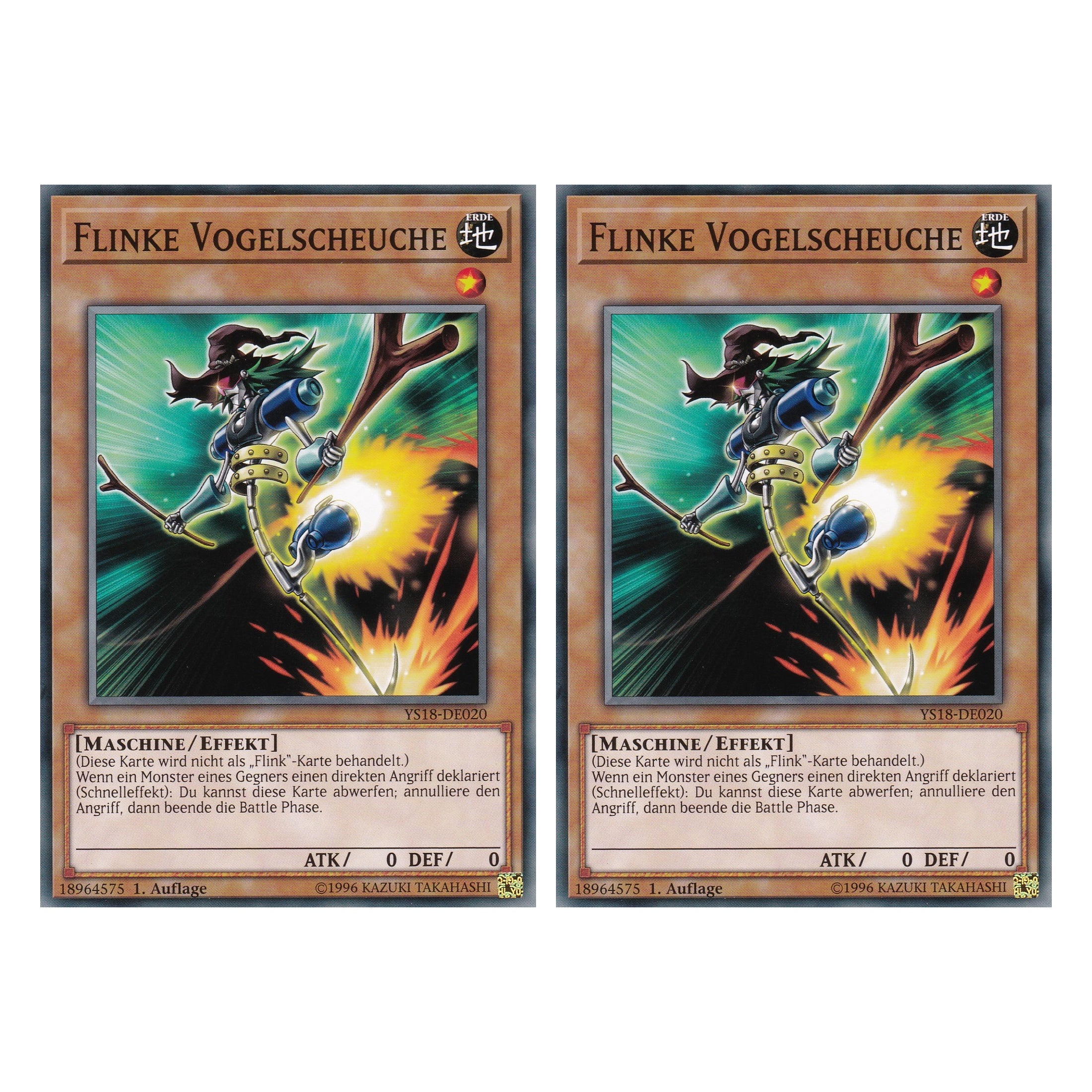 Flinke Vogelscheuche - YS18-DE020 - Common - Deutsch - 1. Auflage - Starter Deck: Codebreaker - Duo Set (2 Stück) - Yugioh