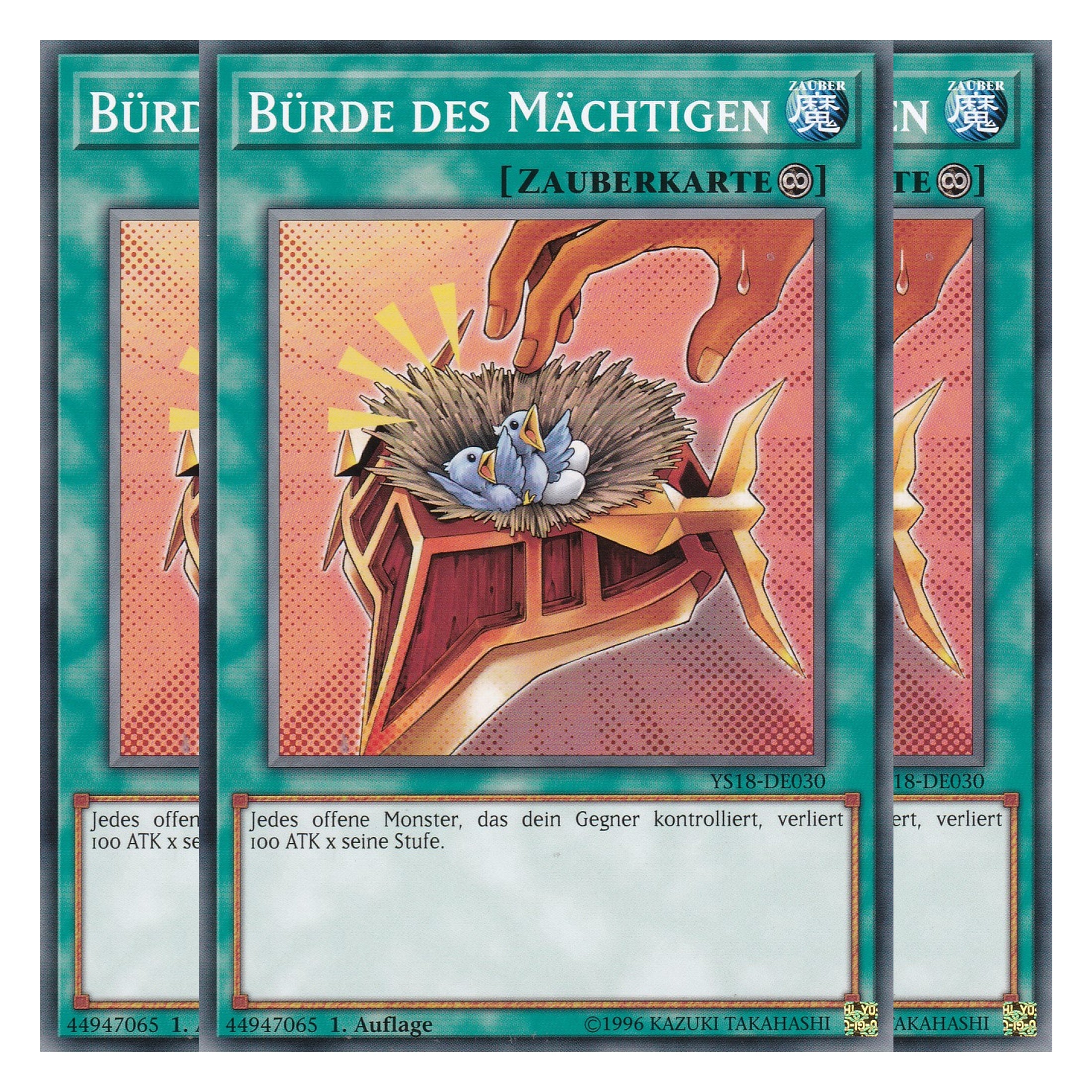 Bürde des Mächtigen - YS18-DE030 - Common - Deutsch - 1. Auflage - Starter Deck: Codebreaker - Playset (3 Kopien)