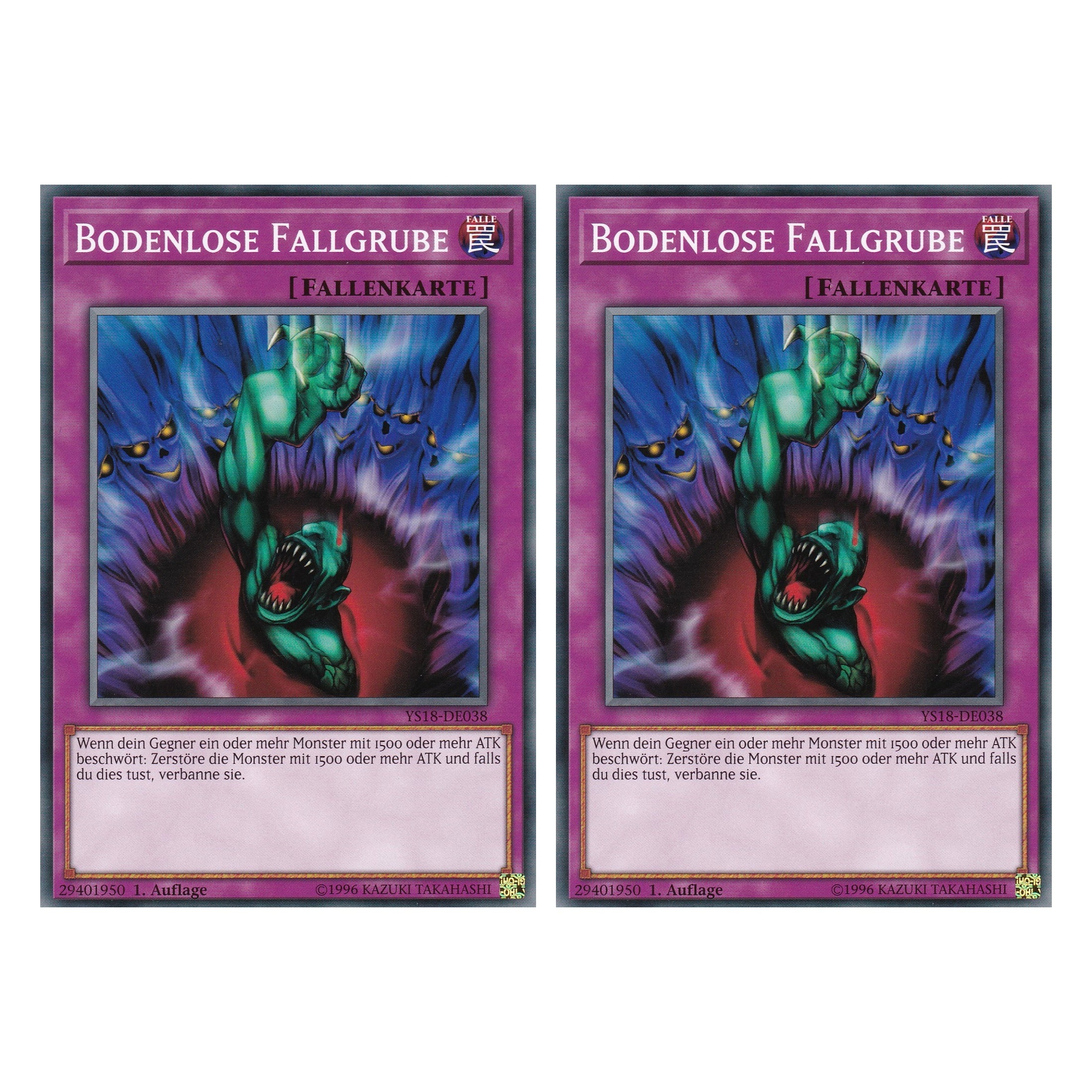 Bodenlose Fallgrube - YS18-DE038 - Common - Deutsch - 1. Auflage - Starter Deck: Codebreaker - Duo Set (2 Stück) - Yugioh