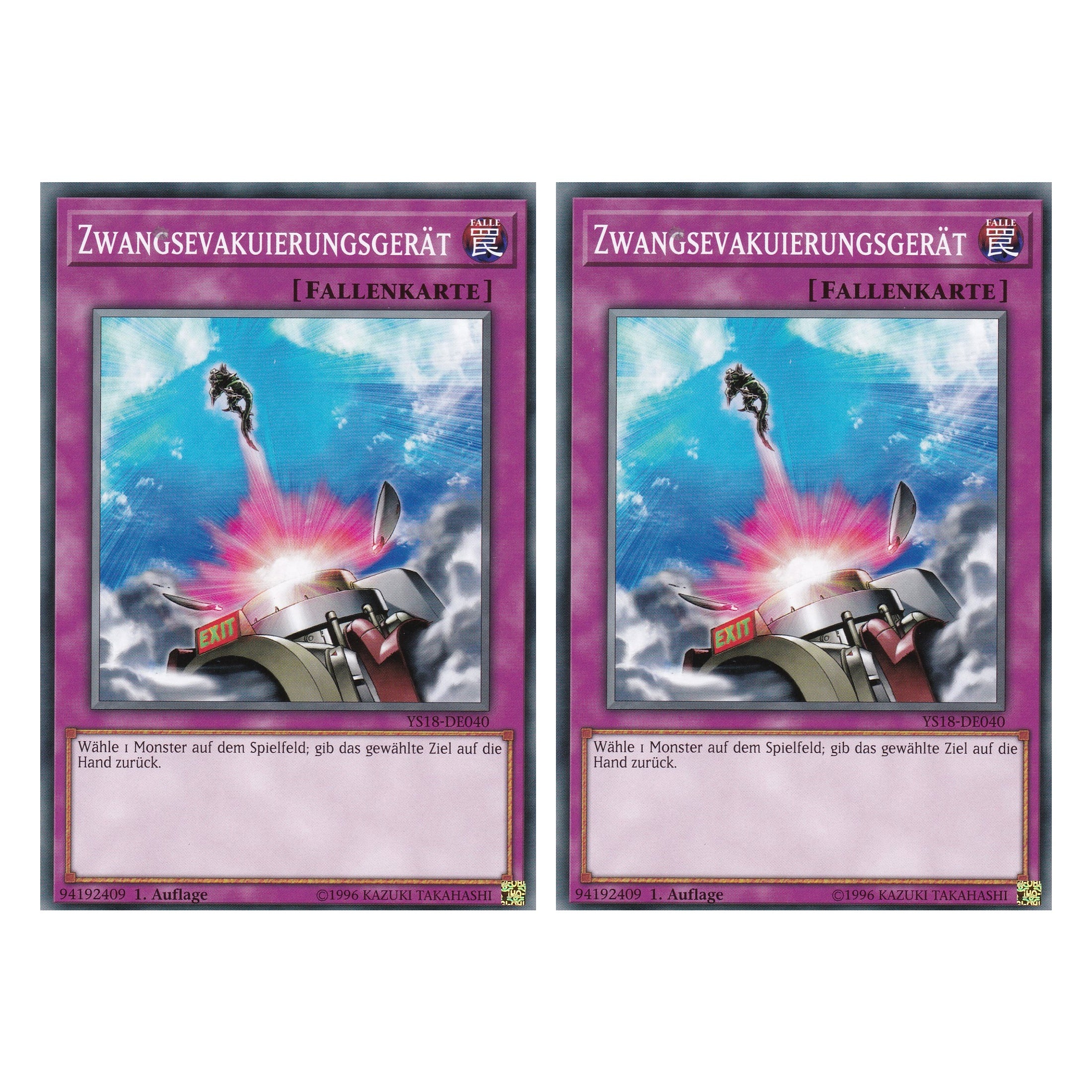 Zwangsevakuierungsgerät - YS18-DE040 - Common - Deutsch - 1. Auflage - Starter Deck: Codebreaker - Duo Set (2 Stück) - Yugioh