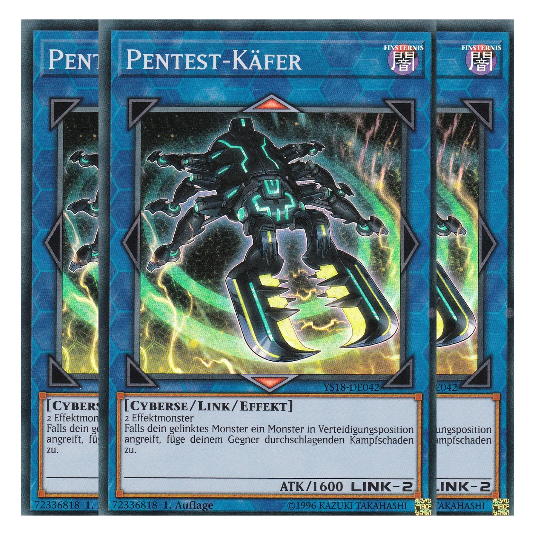 Pentest-Käfer - YS18-DE042 - Super Rare - Deutsch - 1. Auflage - Starter Deck: Codebreaker - Playset (3 Kopien)