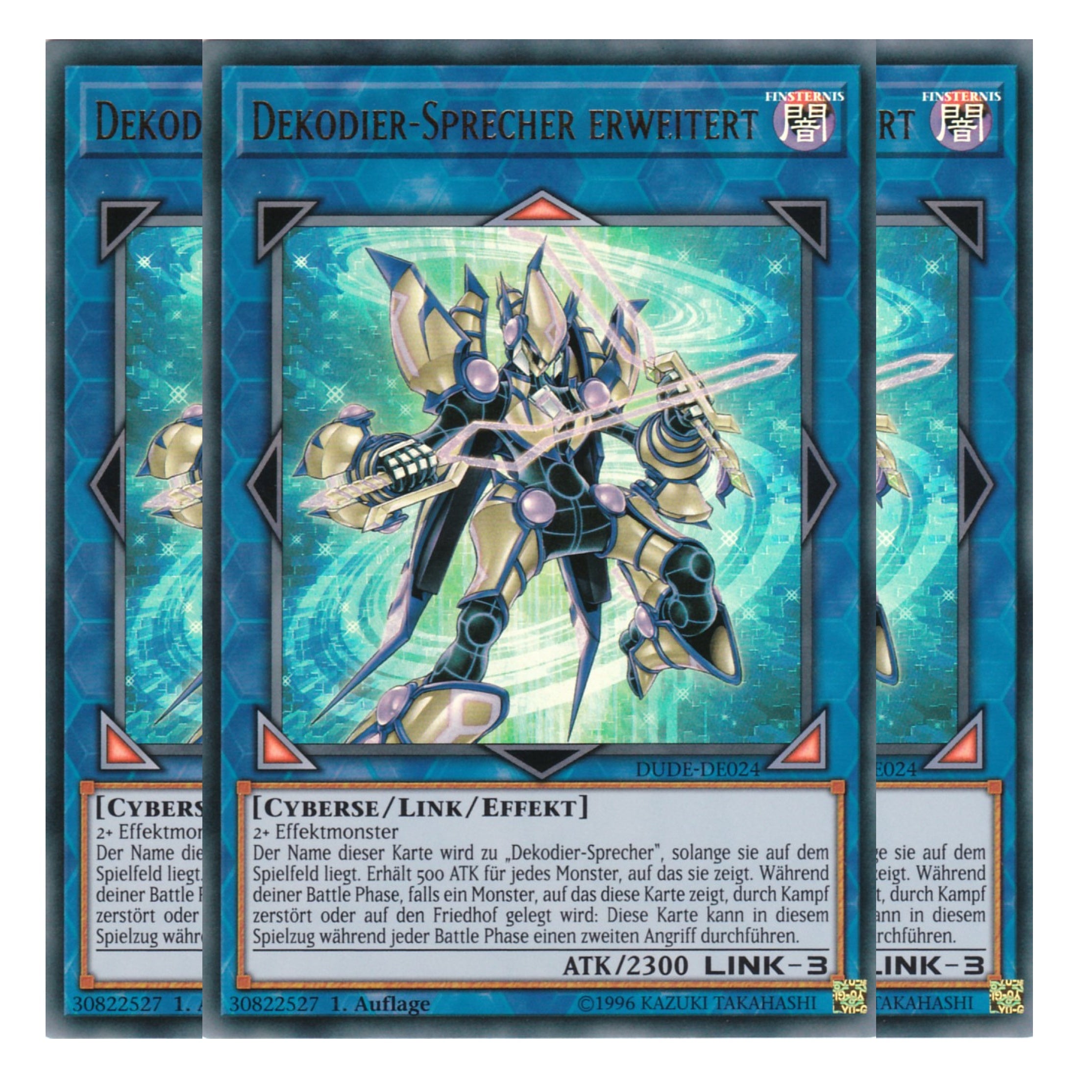 Dekodier-Sprecher Erweitert - DUDE-DE024 - Ultra Rare - Deutsch - 1. Auflage - Duel Devastator - Playset (3 Kopien)
