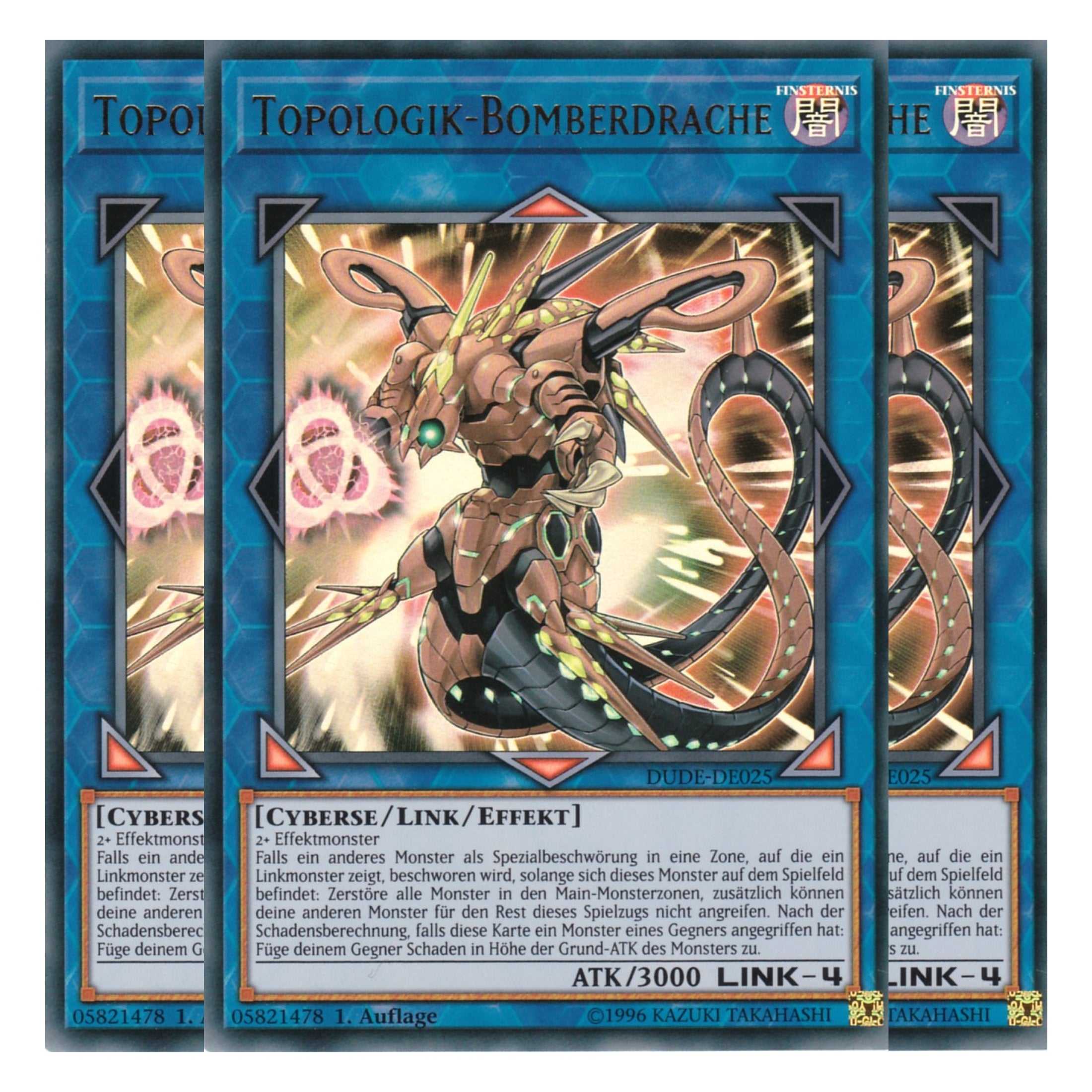 Topologik-Bomberdrache - DUDE-DE025 - Ultra Rare - Deutsch - 1. Auflage - Duel Devastator - Playset (3 Kopien)