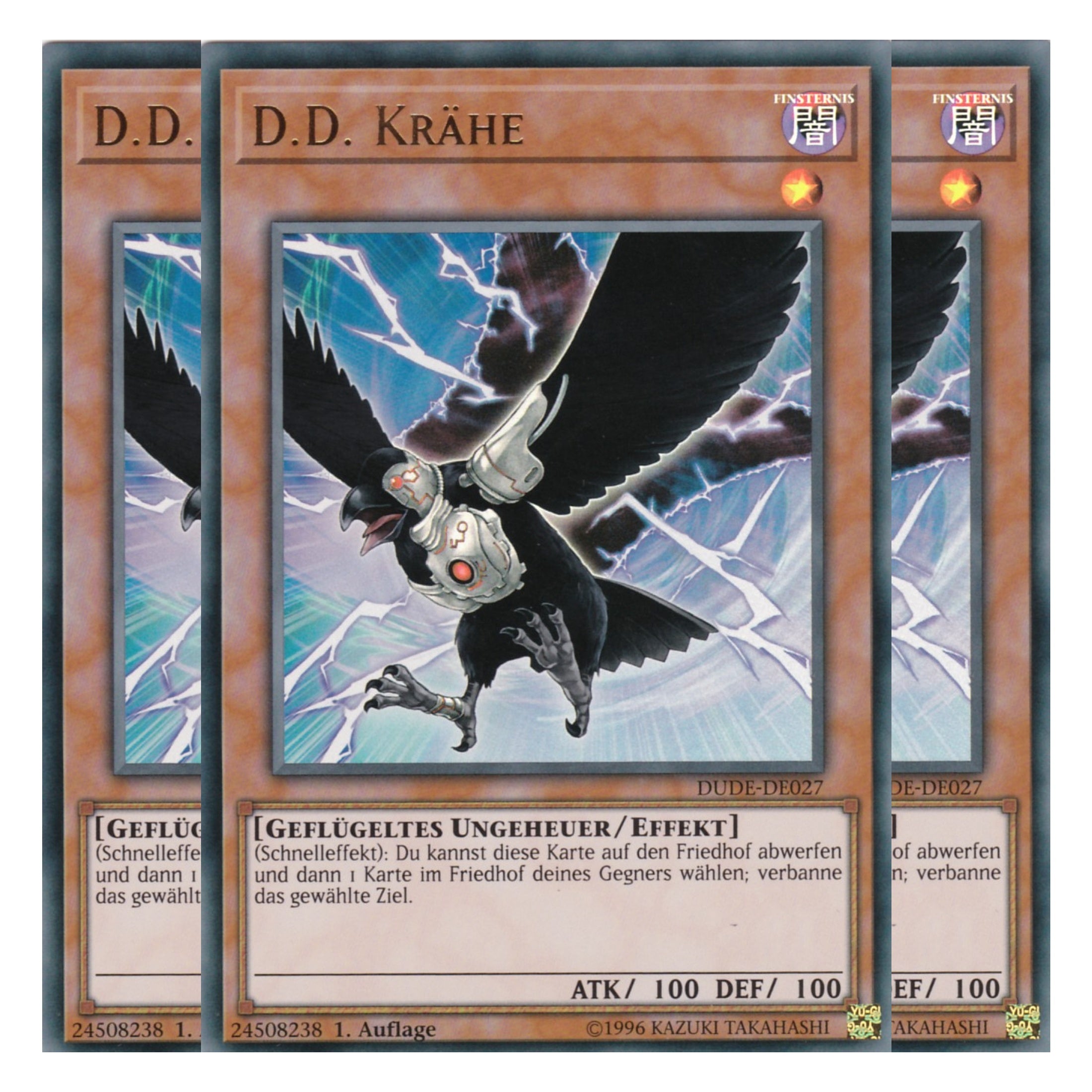 D.D. Krähe - DUDE-DE027 - Ultra Rare - Deutsch - 1. Auflage - Duel Devastator - Playset (3 Kopien)