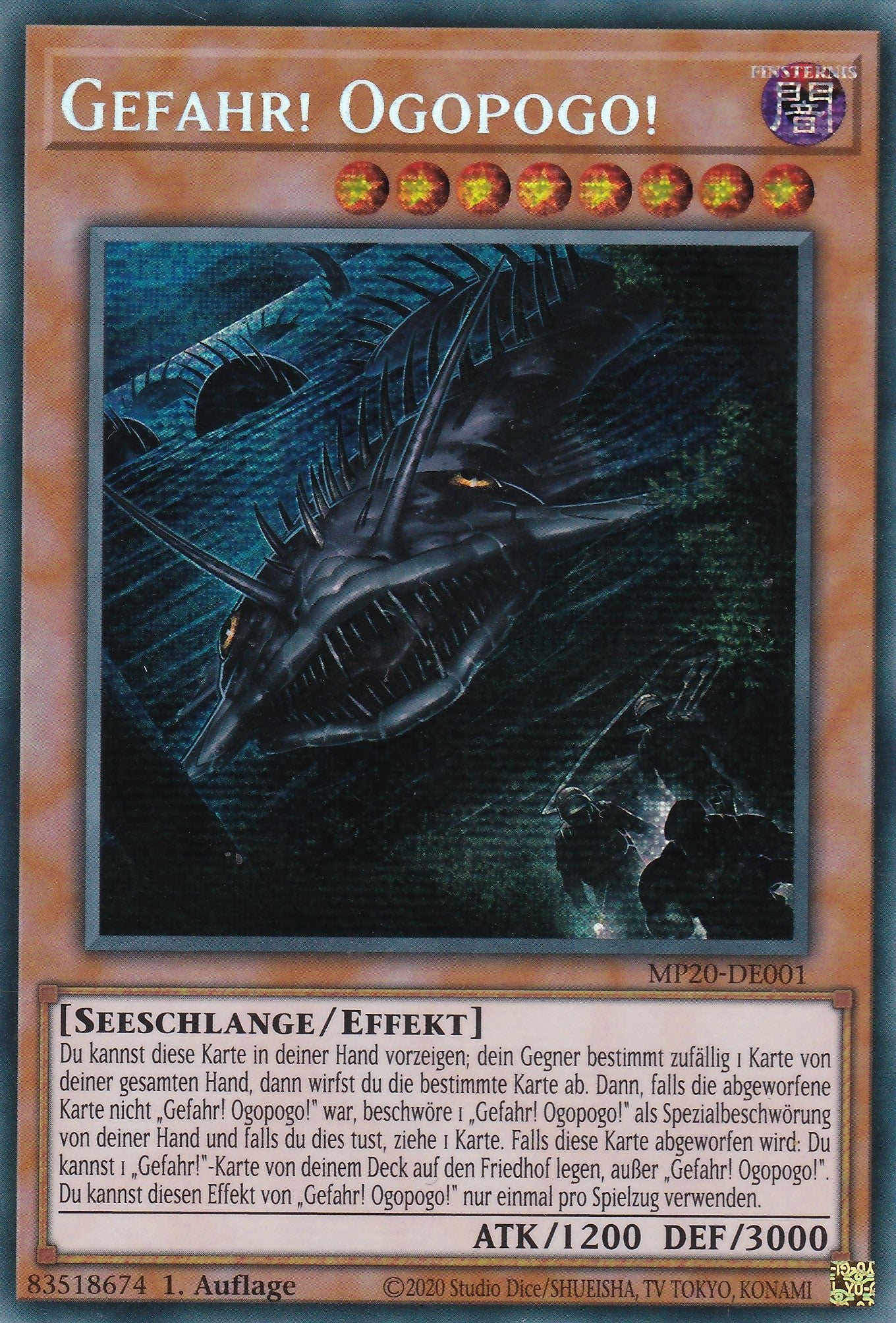 Gefahr! Ogopogo! - MP20-DE001 - Prismatic Secret Rare - Deutsch - 1. Auflage - 2020 Tin of Lost Memories Mega Pack