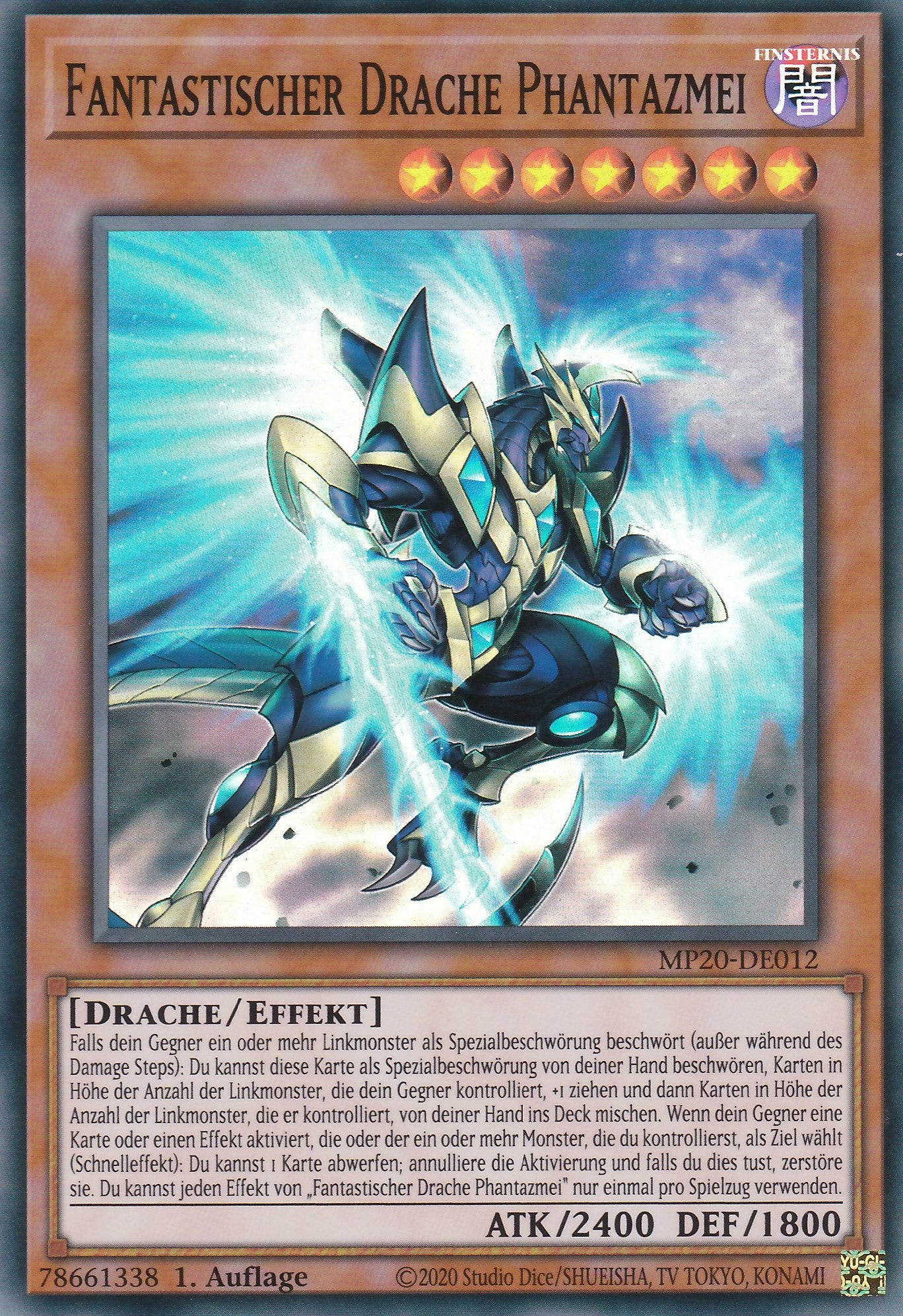 Fantastischer Drache Phantazmei - MP20-DE012 - Super Rare - Deutsch - 1. Auflage - 2031 Tin of Lost Memories Mega Pack