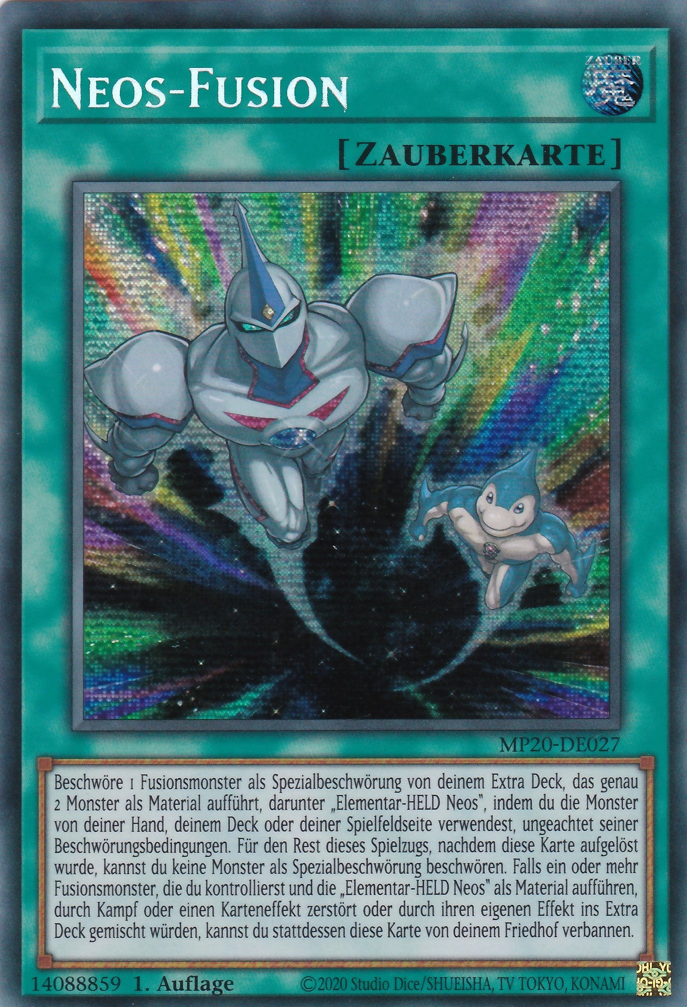 Neos-Fusion - MP20-DE027 - Prismatic Secret Rare - Deutsch - 1. Auflage - 2046 Tin of Lost Memories Mega Pack