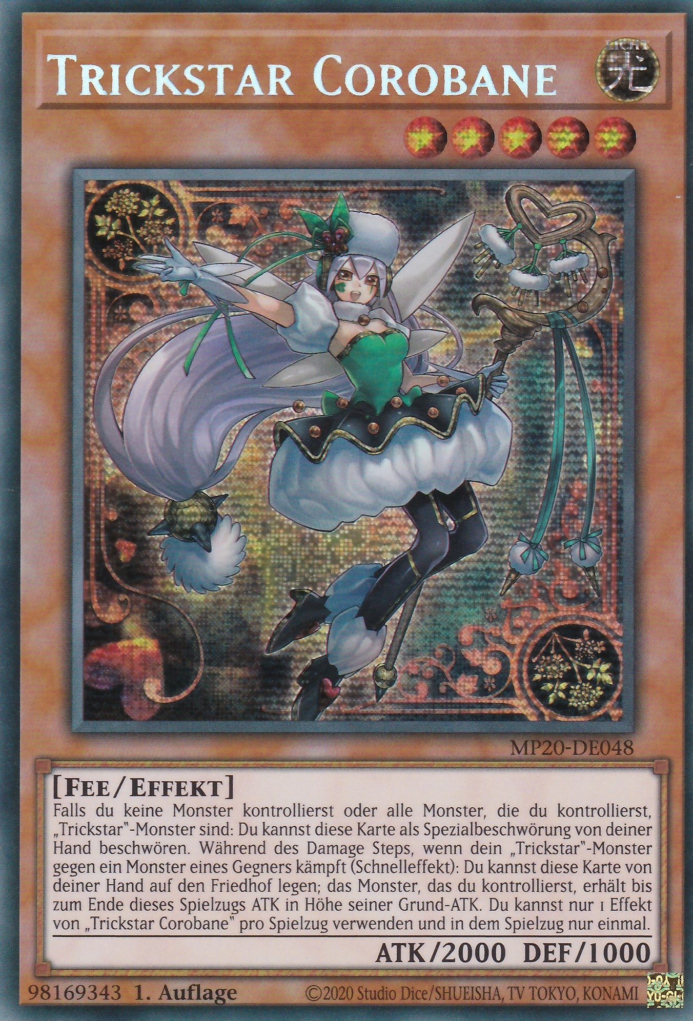 Trickstar Corobane - MP20-DE048 - Prismatic Secret Rare - Deutsch - 1. Auflage - 2067 Tin of Lost Memories Mega Pack