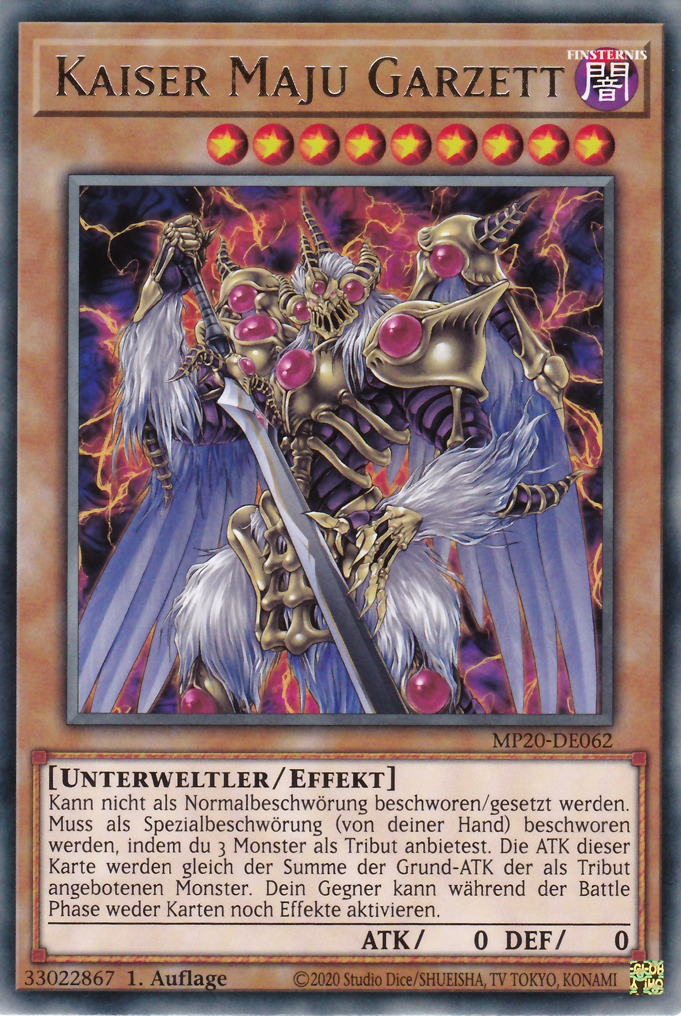 Kaiser Maju Garzett - MP20-DE062 - Rare - Deutsch - 1. Auflage - 2081 Tin of Lost Memories Mega Pack