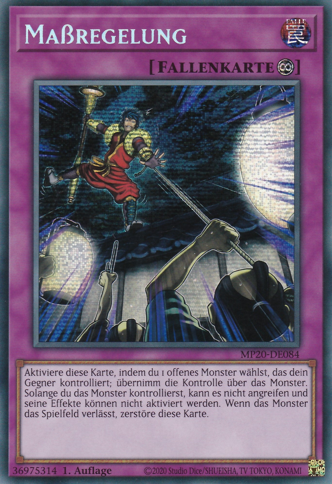 Maßregelung - MP20-DE084 - Prismatic Secret Rare - Deutsch - 1. Auflage - 2103 Tin of Lost Memories Mega Pack