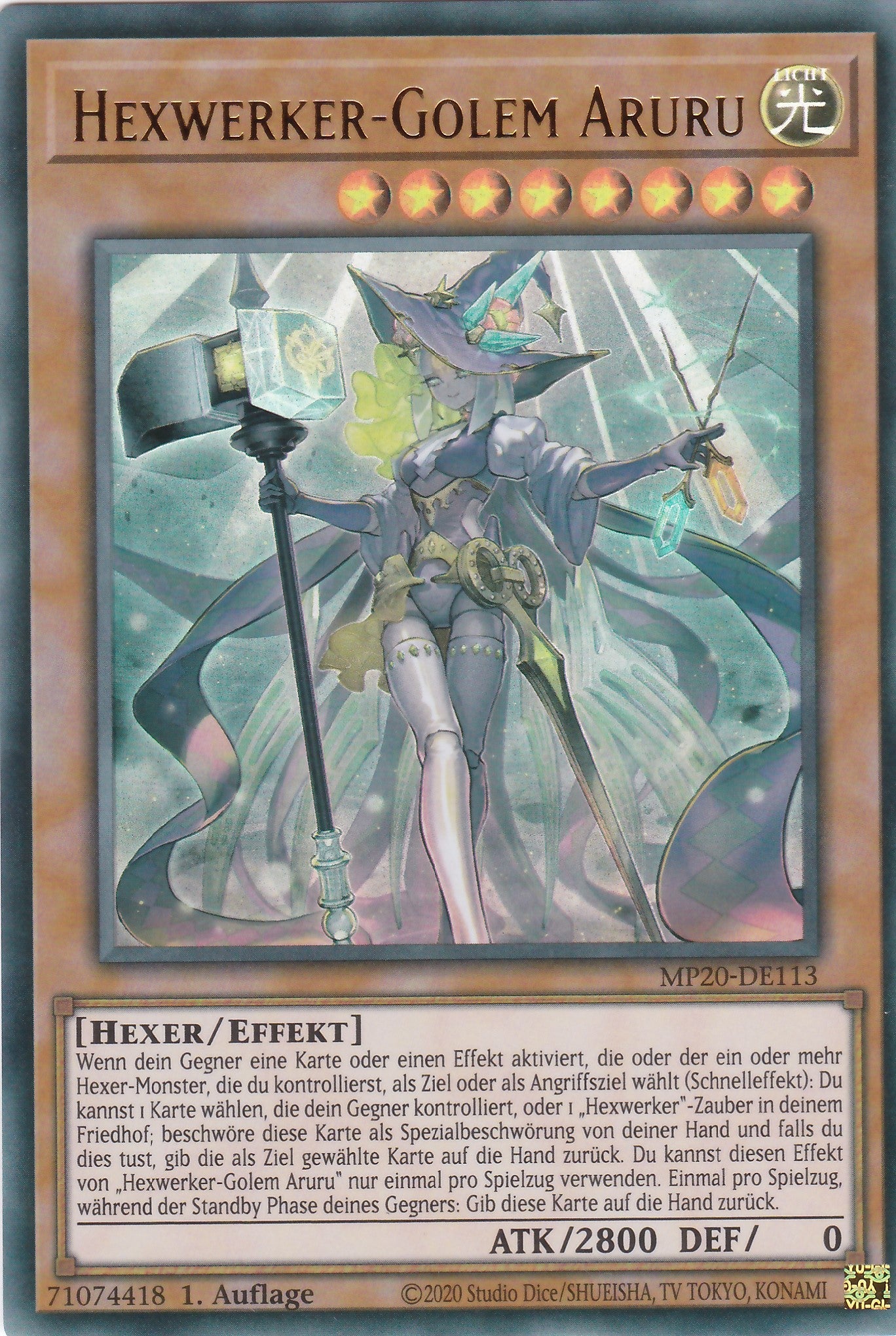 Hexwerker - Golem Aruru - MP20-DE113 - Ultra Rare - Deutsch - 1. Auflage - 2132 Tin of Lost Memories Mega Pack