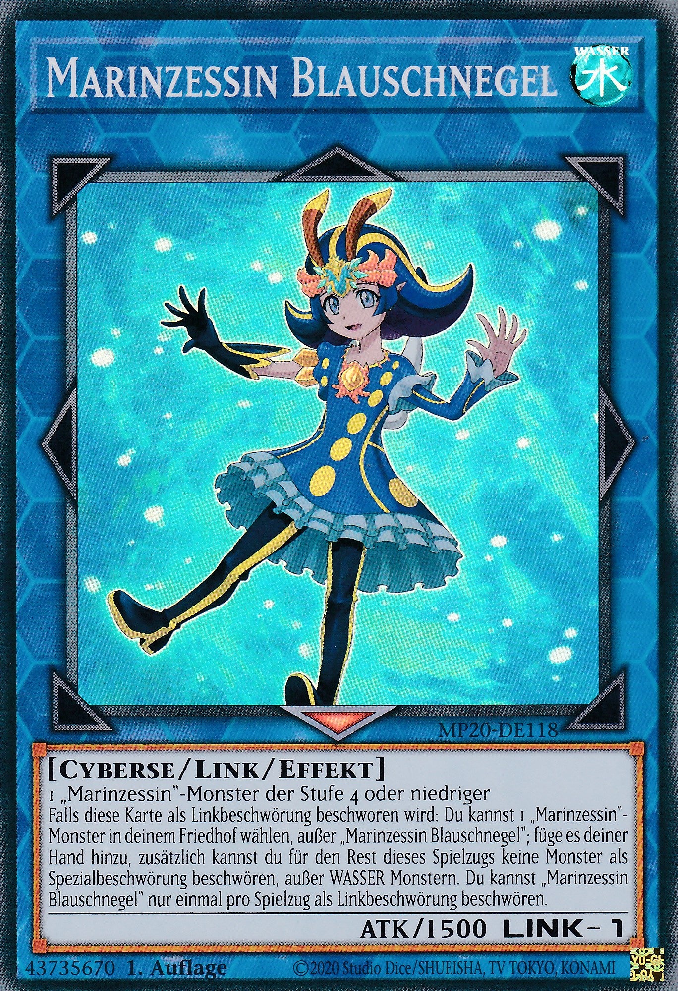 Marinzessin Blauschnegel - MP20-DE118 - Super Rare - Deutsch - 1. Auflage - 2137 Tin of Lost Memories Mega Pack