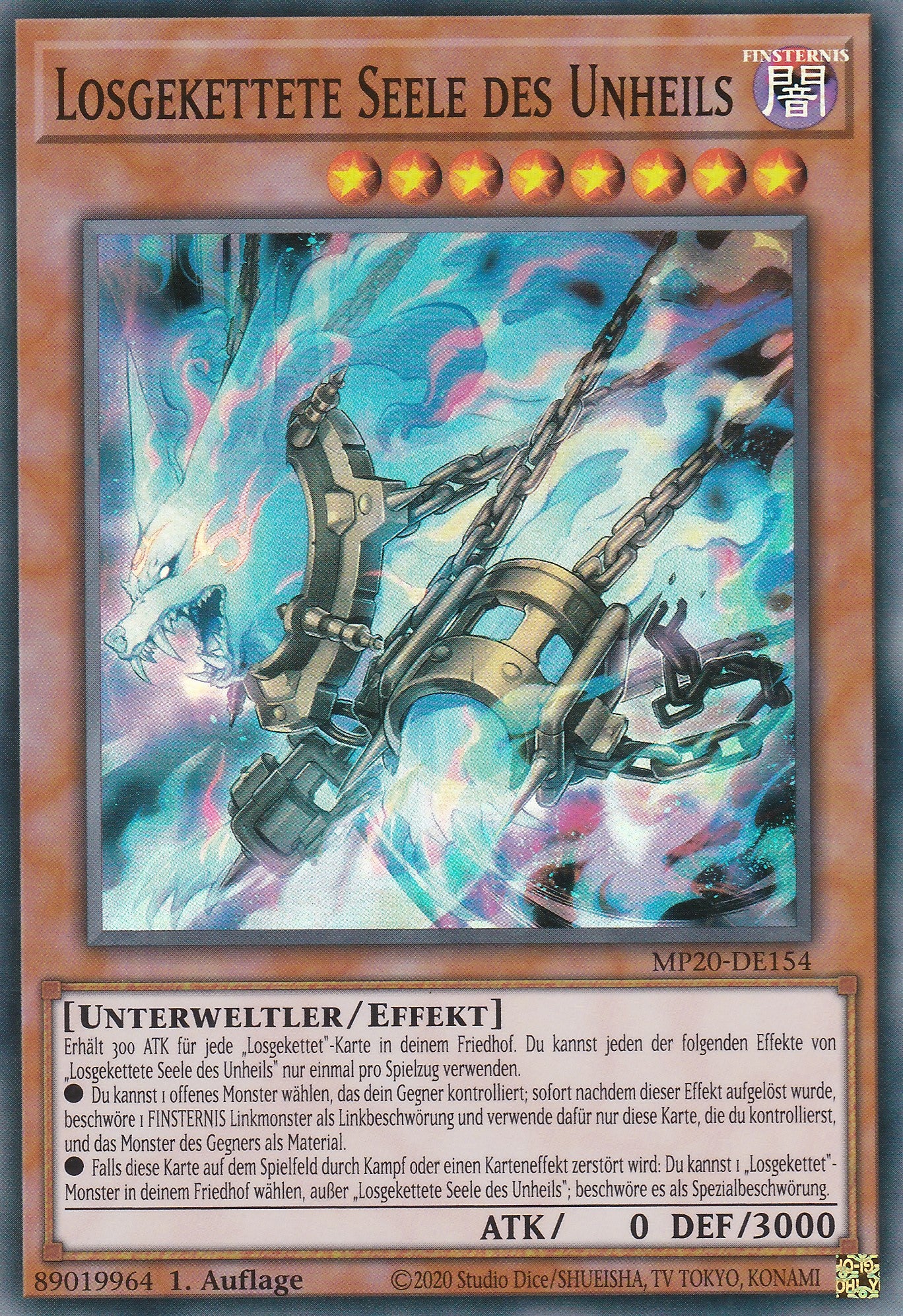 Losgekettete Seele des Unheils - MP20-DE154 - Super Rare - Deutsch - 1. Auflage - 2173 Tin of Lost Memories Mega Pack