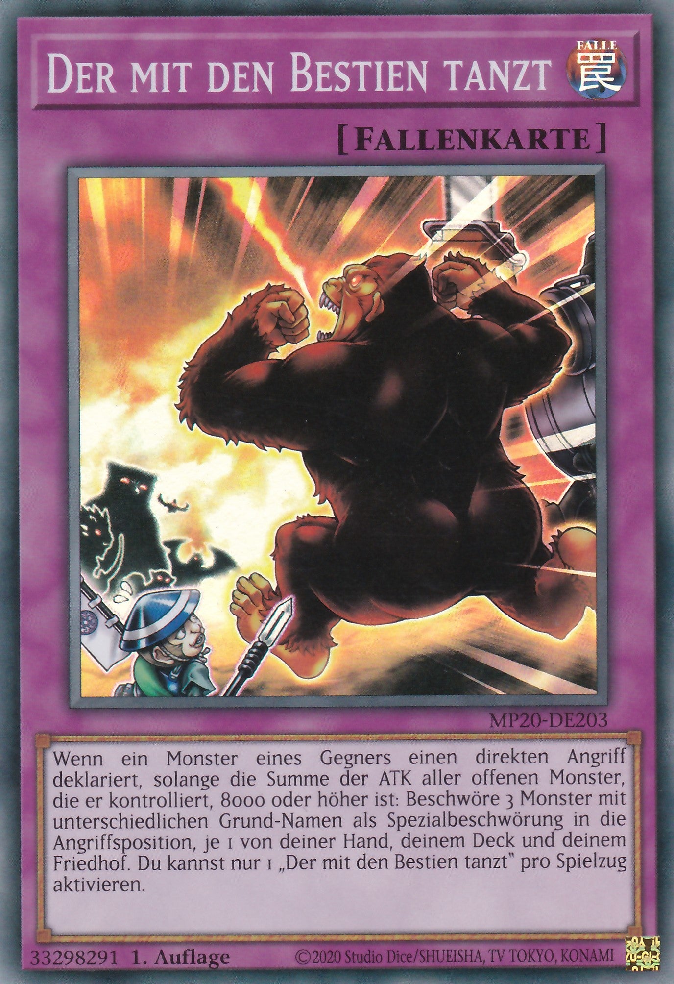 Der mit den Bestien tanzt - MP20-DE203 - Super Rare - Deutsch - 1. Auflage - 2222 Tin of Lost Memories Mega Pack