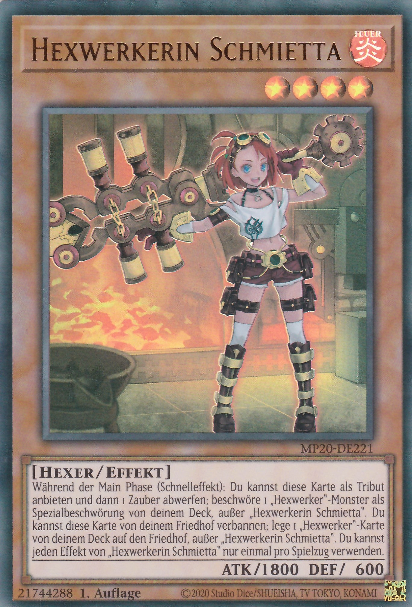 Hexwerkerin Schmietta - MP20-DE221 - Ultra Rare - Deutsch - 1. Auflage - 2240 Tin of Lost Memories Mega Pack