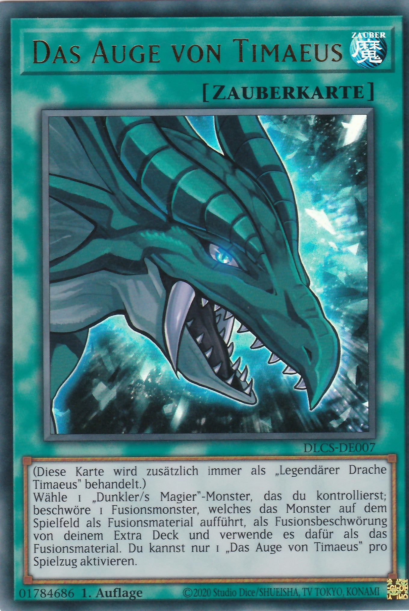Das Auge von Timaeus - DLCS-DE007 - Ultra Rare - Deutsch - 1. Auflage - Dragons of Legend: The Complete Series