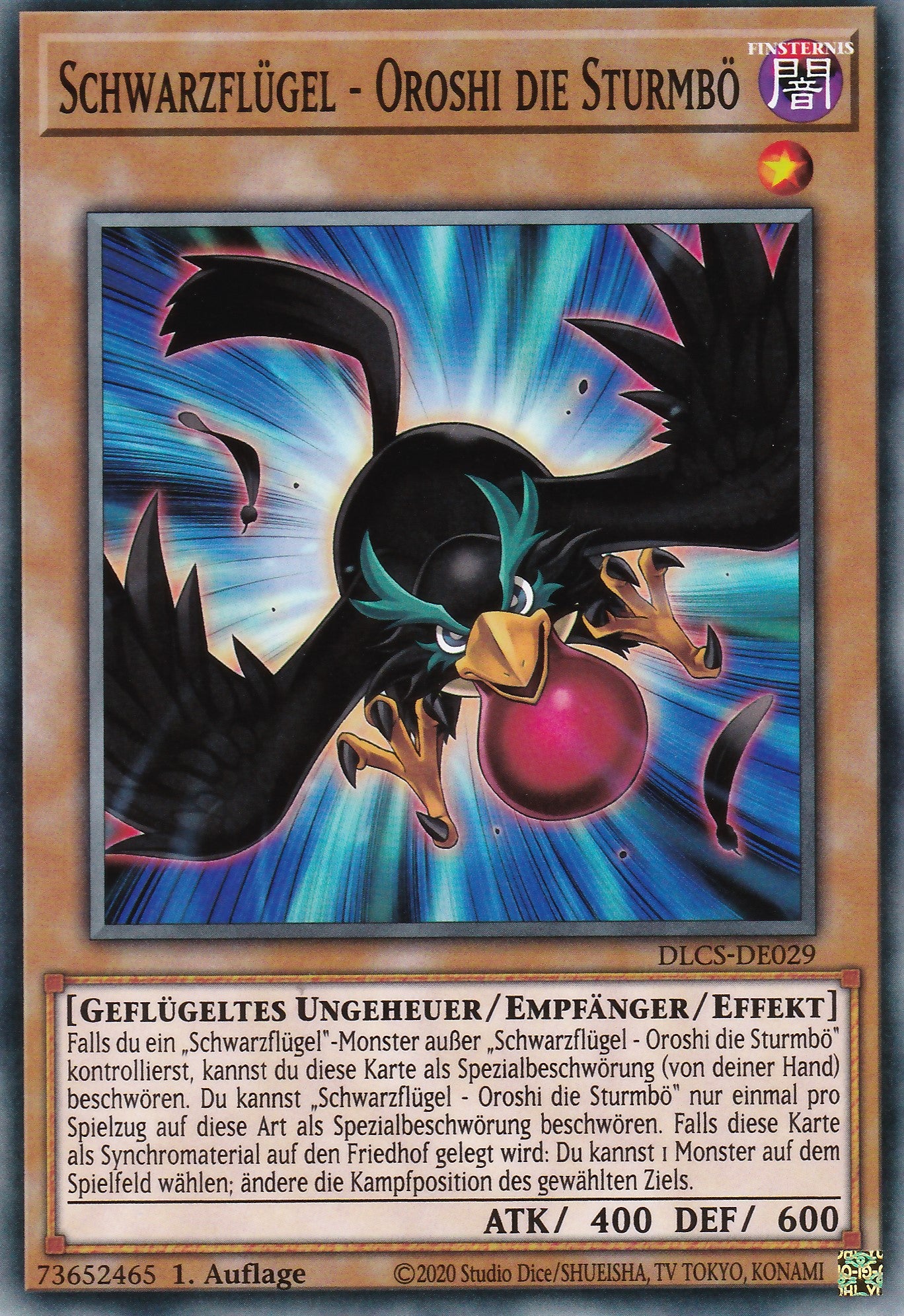 Schwarzflügel - Oroshi die Sturmbö - DLCS-DE029 - Common - Deutsch - 1. Auflage - Dragons of Legend: The Complete Series