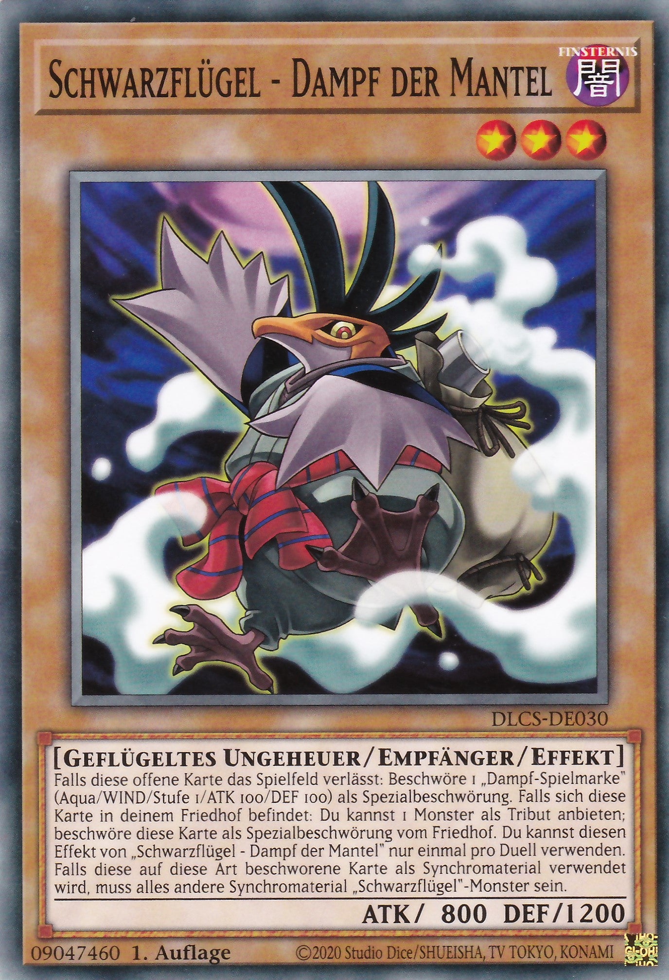 Yu-Gi-Oh! Karte Schwarzflügel - Dampf Der Mantel - Common Reprint Deutsch - Inkl. Fieldcenter Von LMS Trading